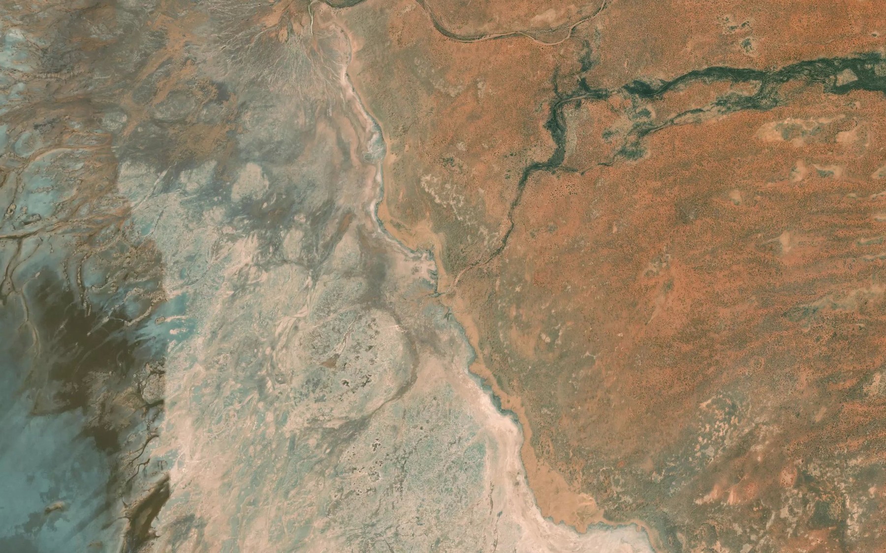 Satellite map of the Deadman Creek