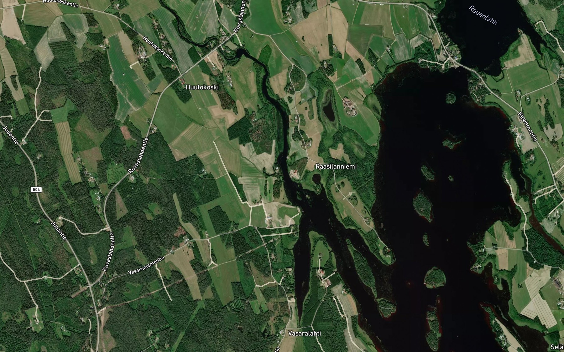 Satellite map of the Likalahdenpuro