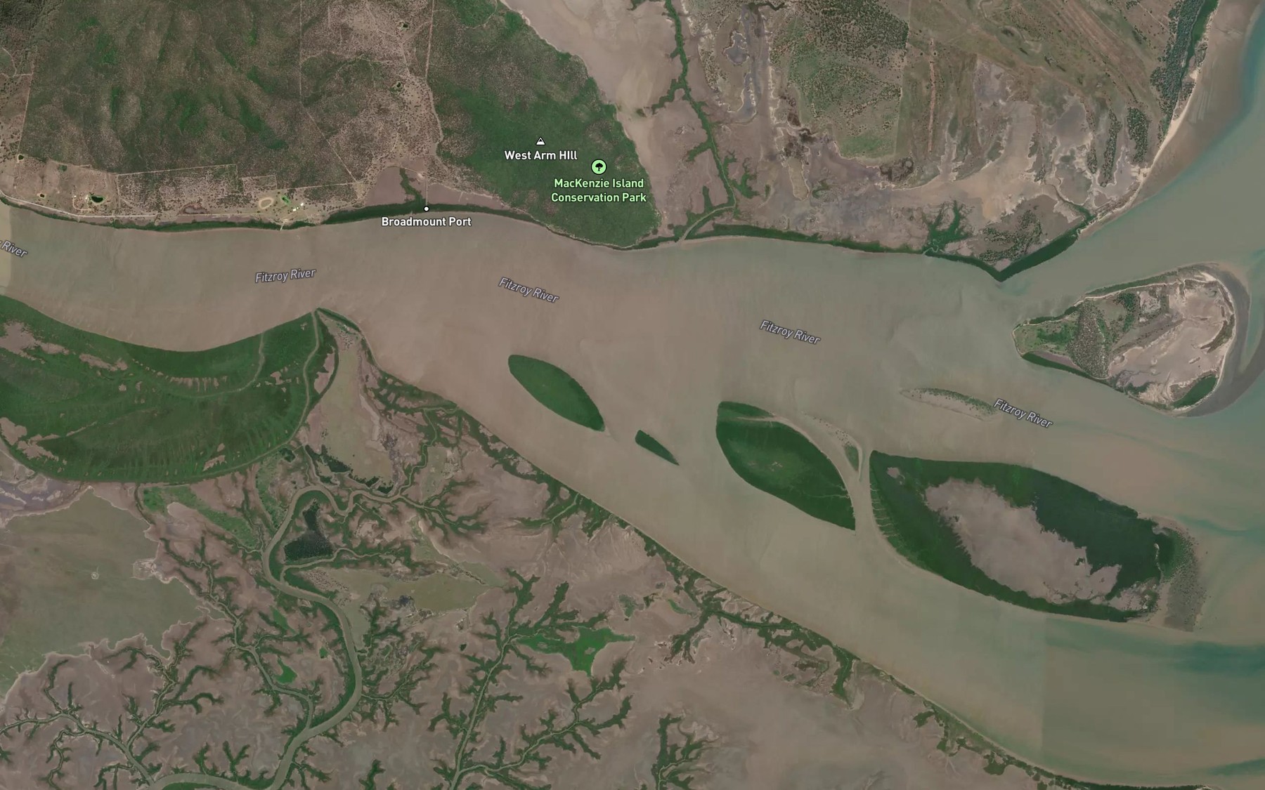 Satellite map of the Obstruction Banks
