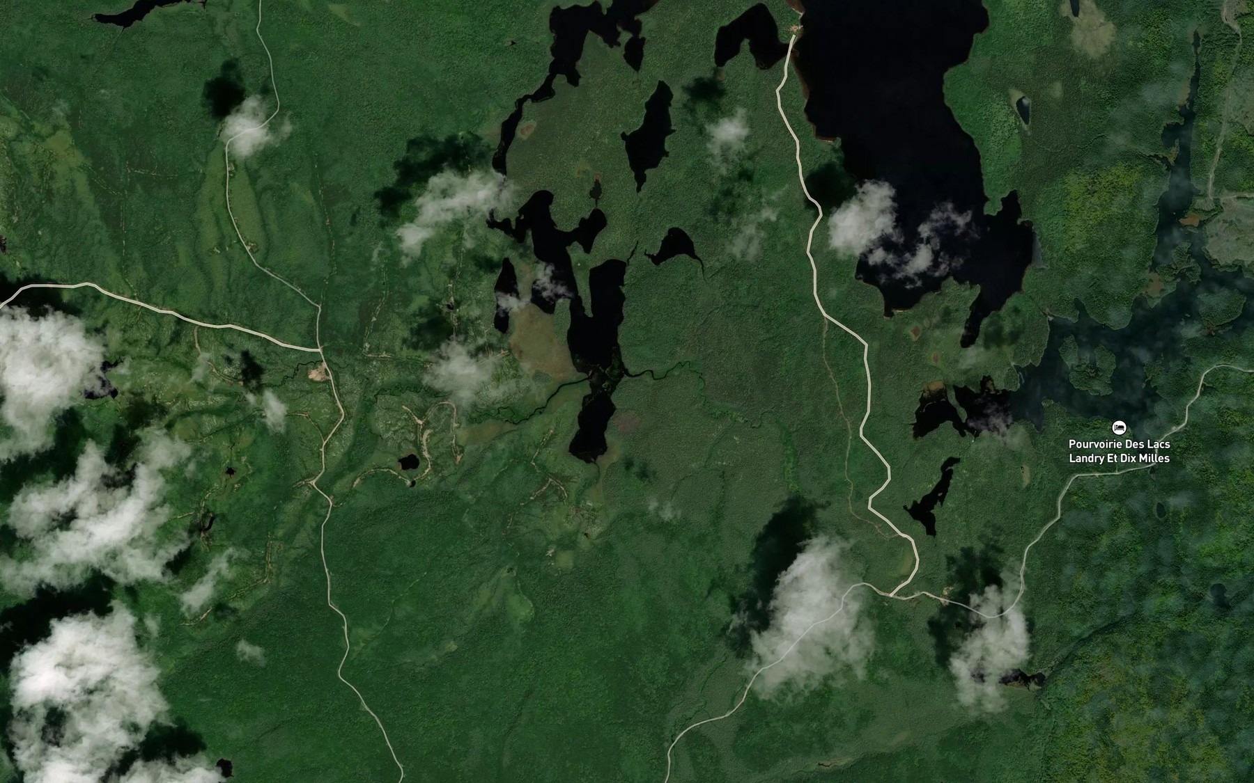 Satellite map of the Ruisseau des Dix Milles