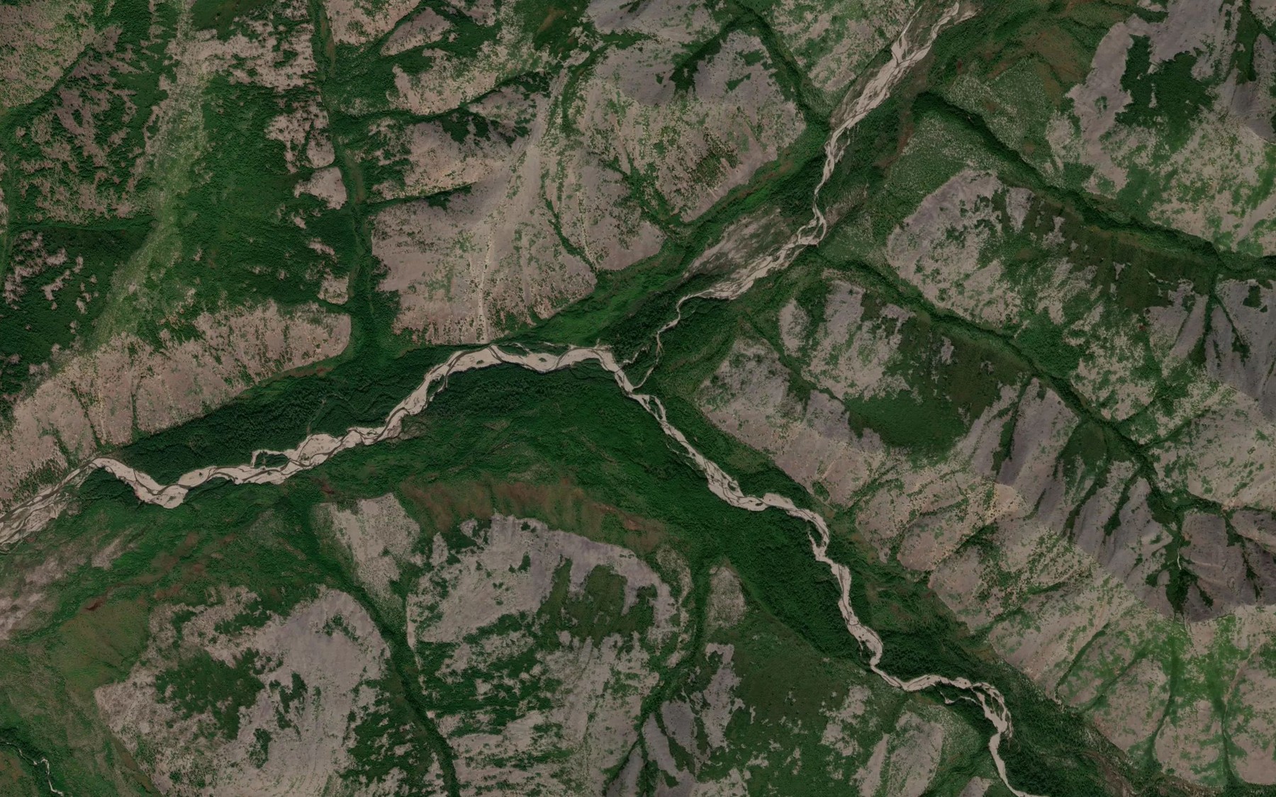 Satellite map of the Levyy Burgagli