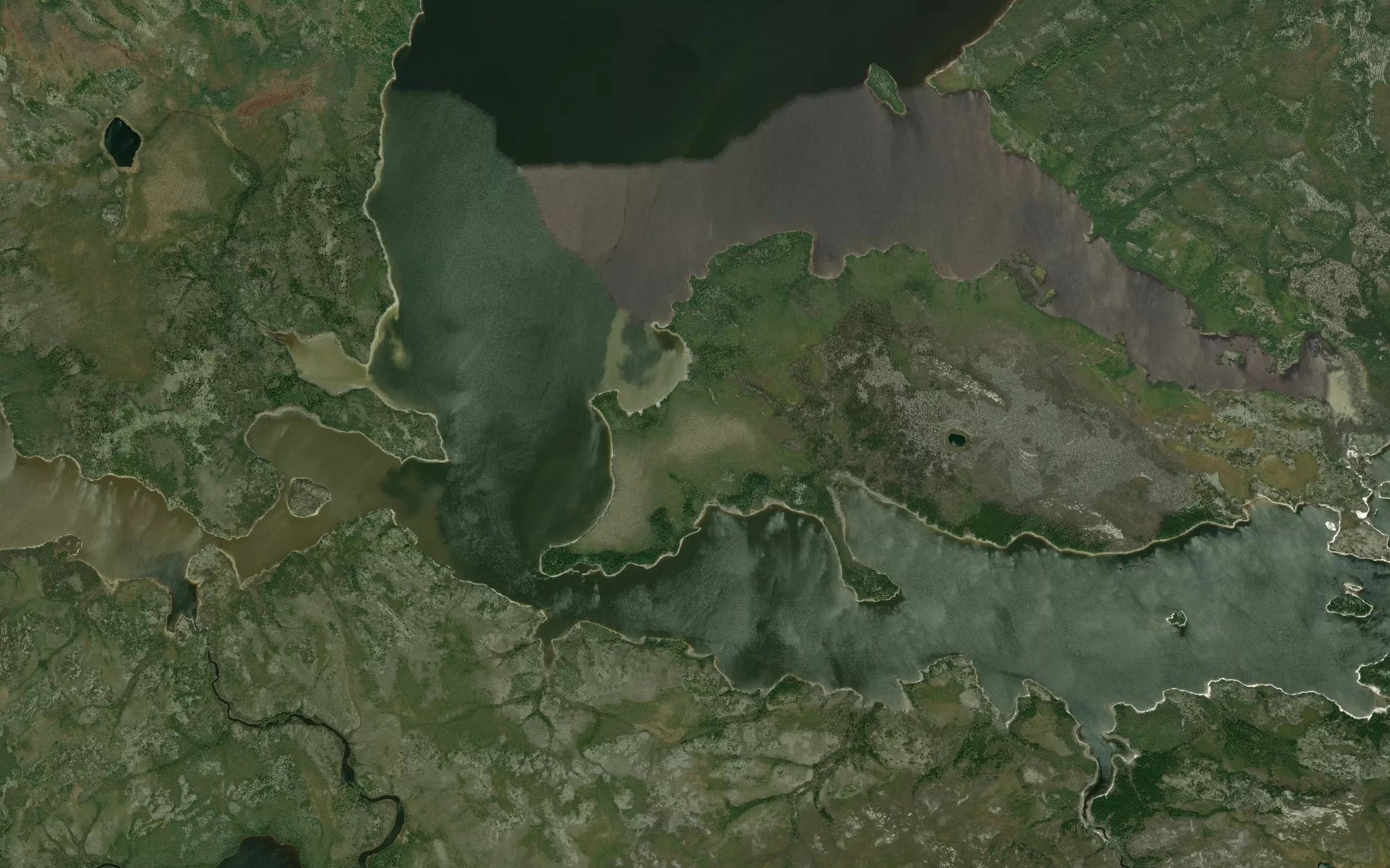 Satellite map of the Anse Istwanis
