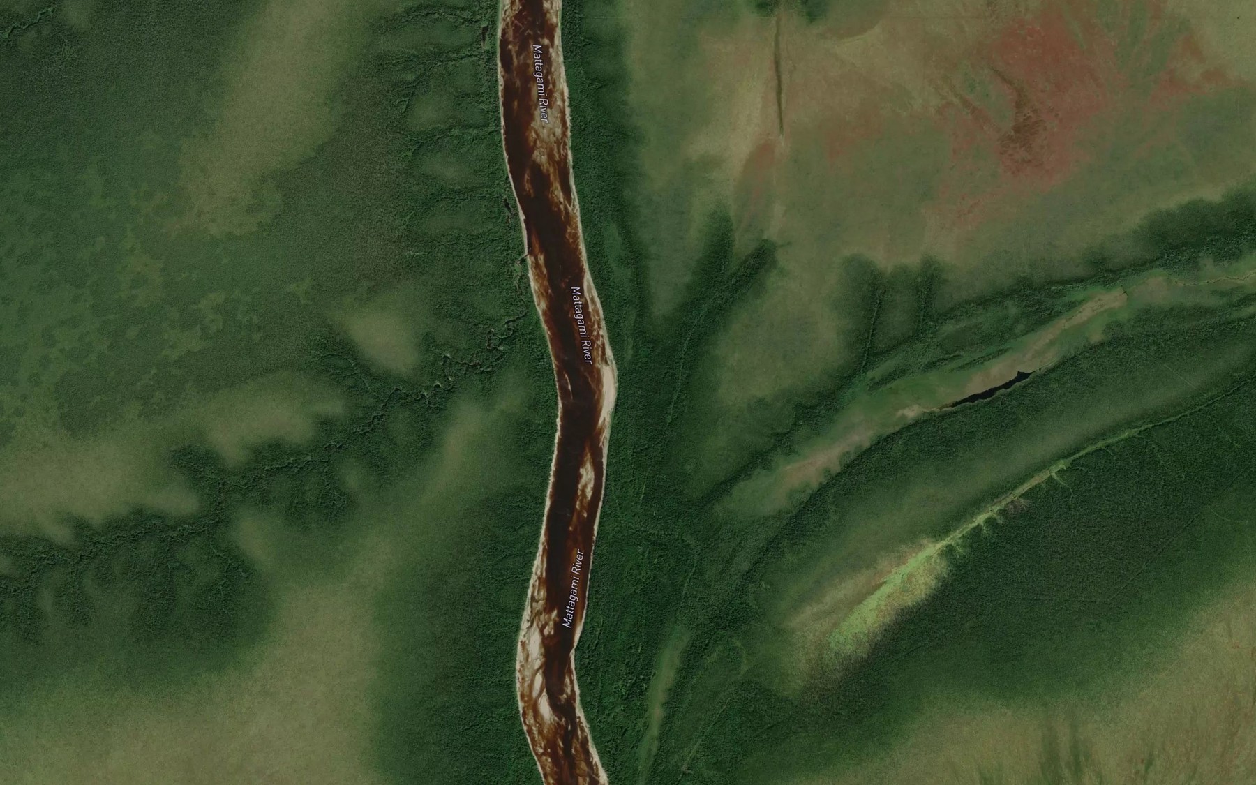Satellite map of the Morrow Creek