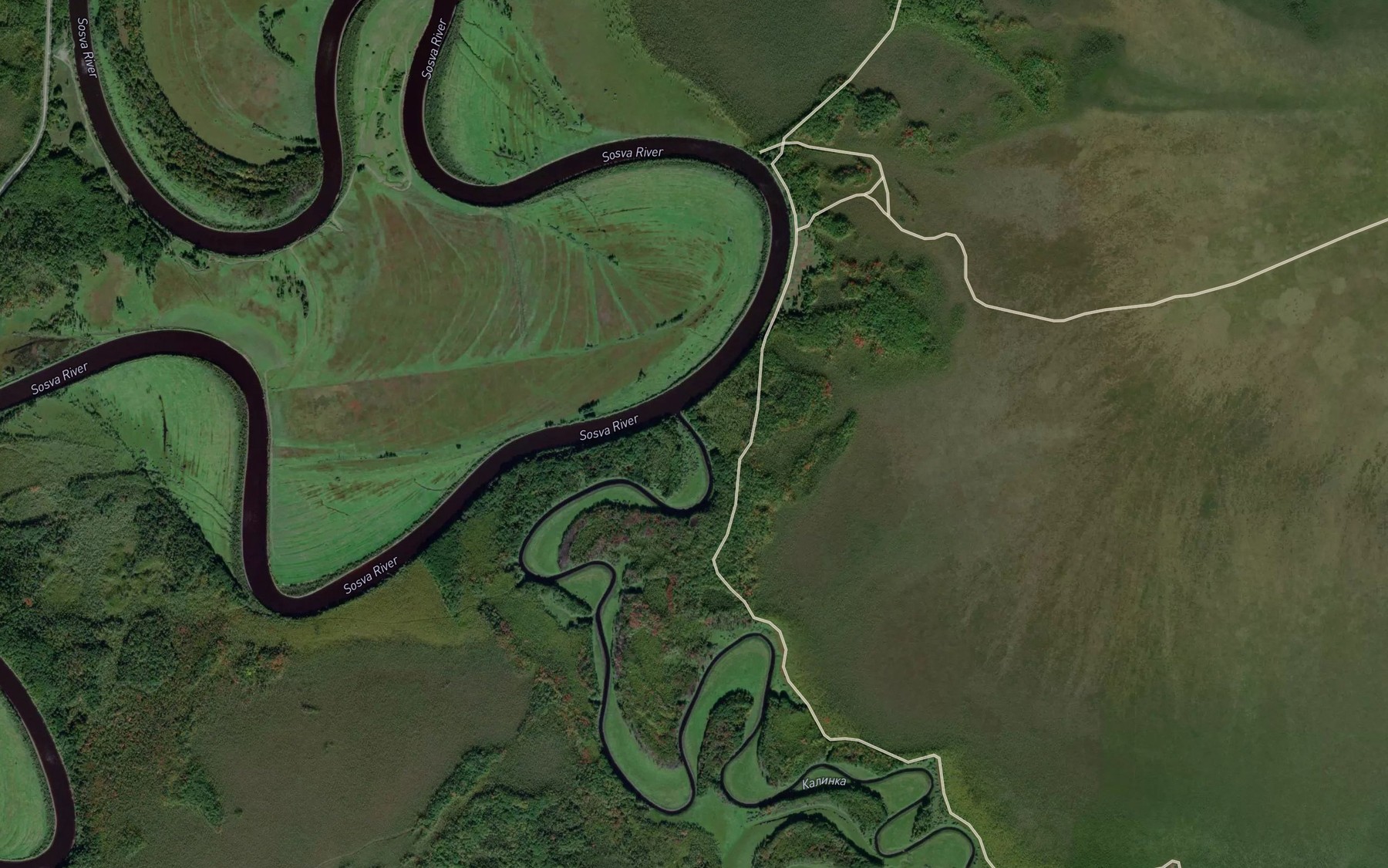 Satellite map of the Kalinka