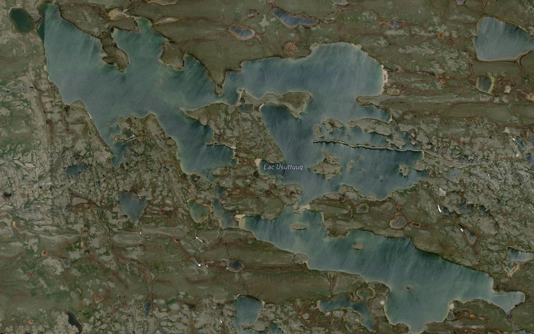 Satellite map of the Lac Usuttuuq