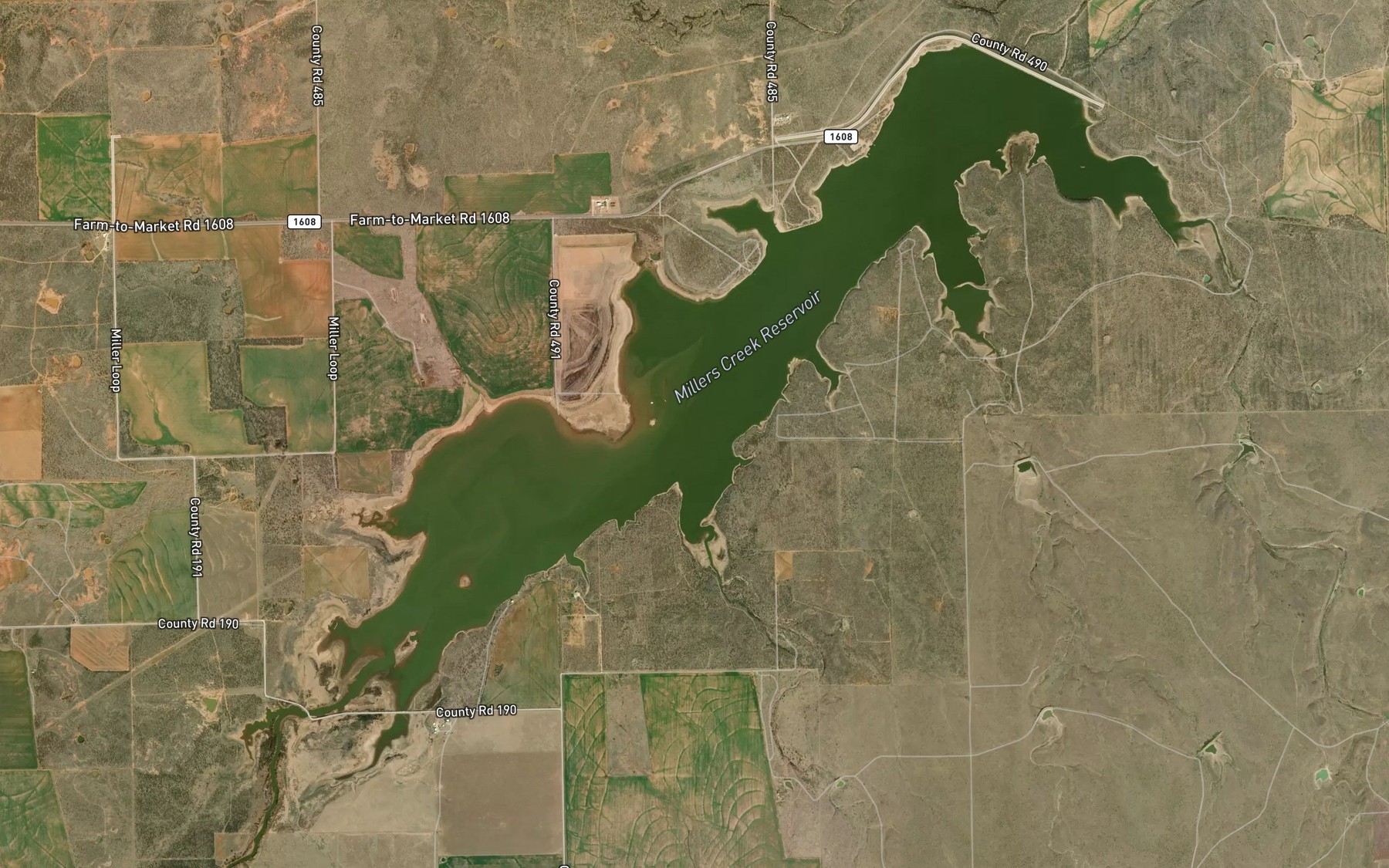 Satellite map of the Wolf Creek