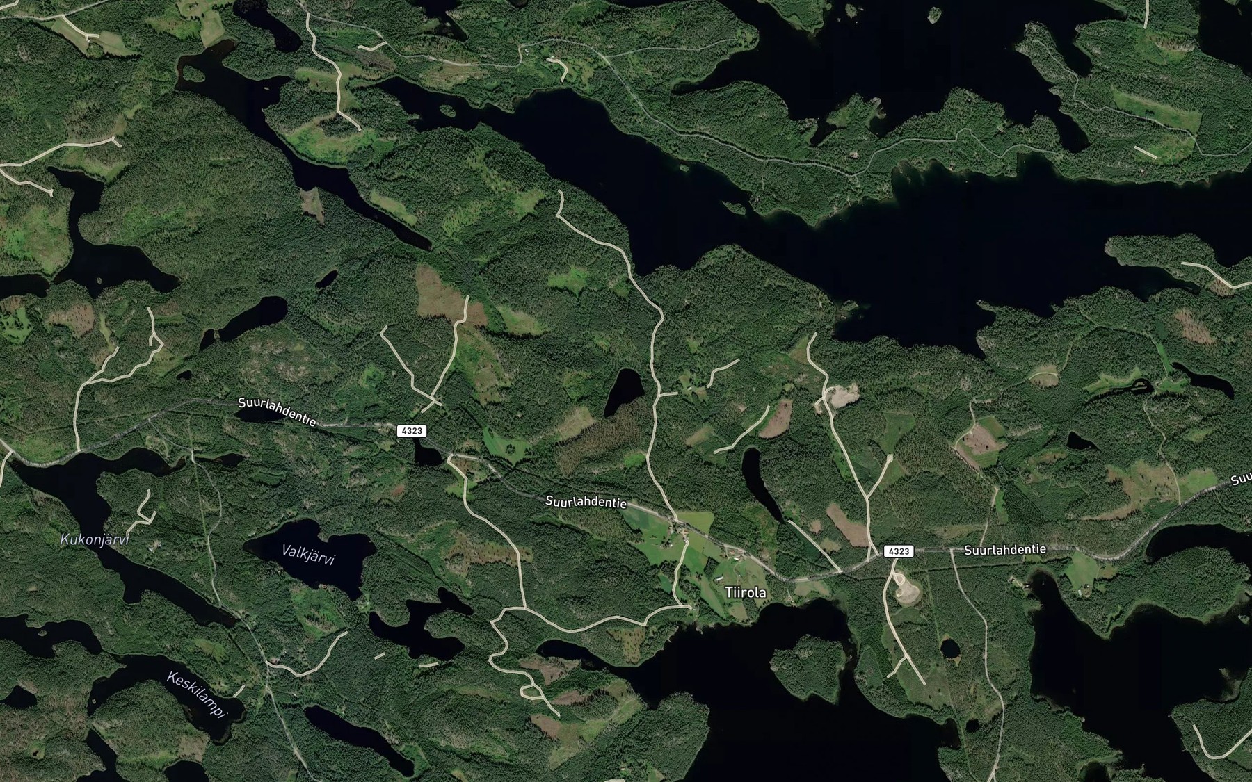 Satellite map of the Vaarlampi