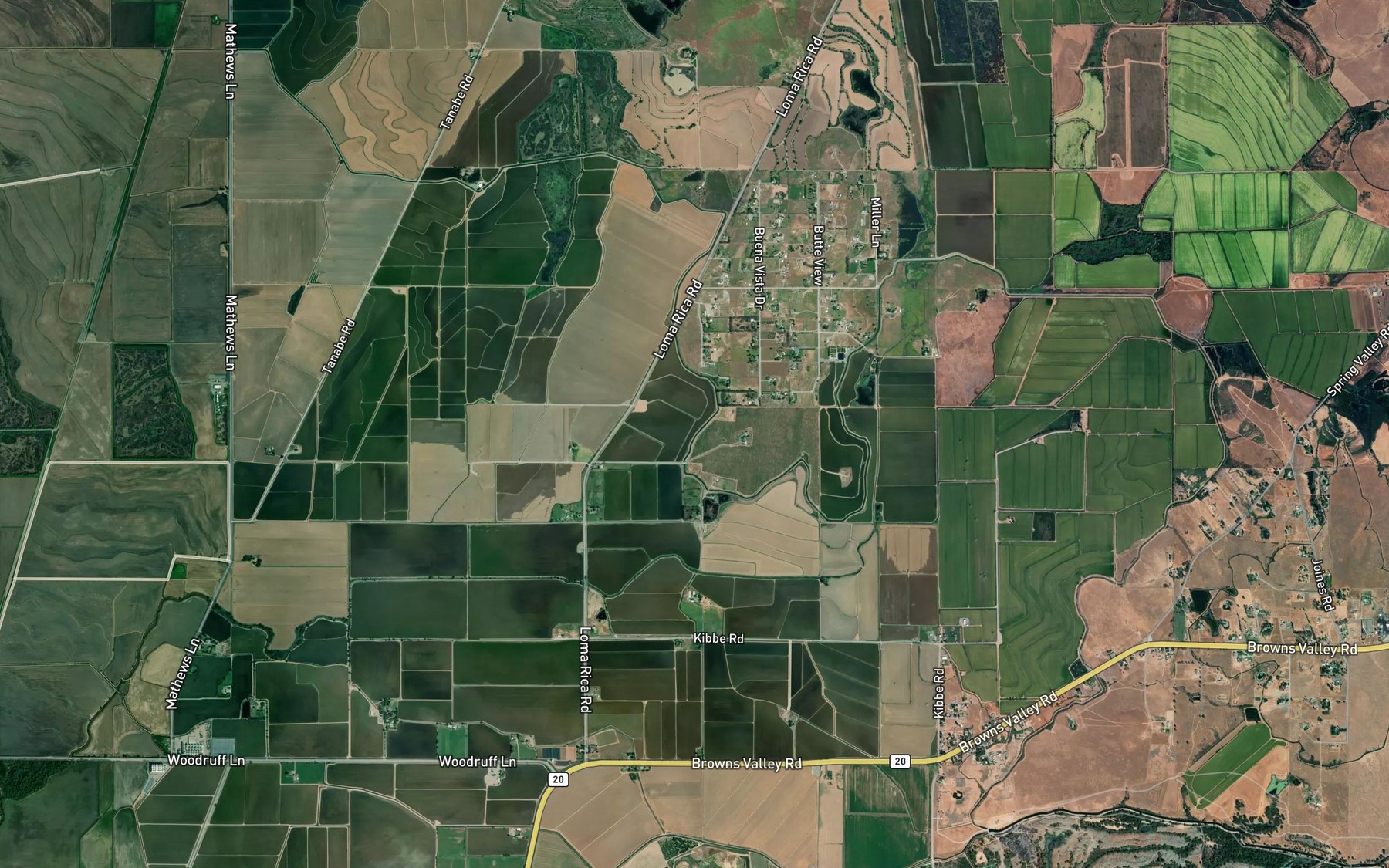 Satellite map of the Cordua Canal