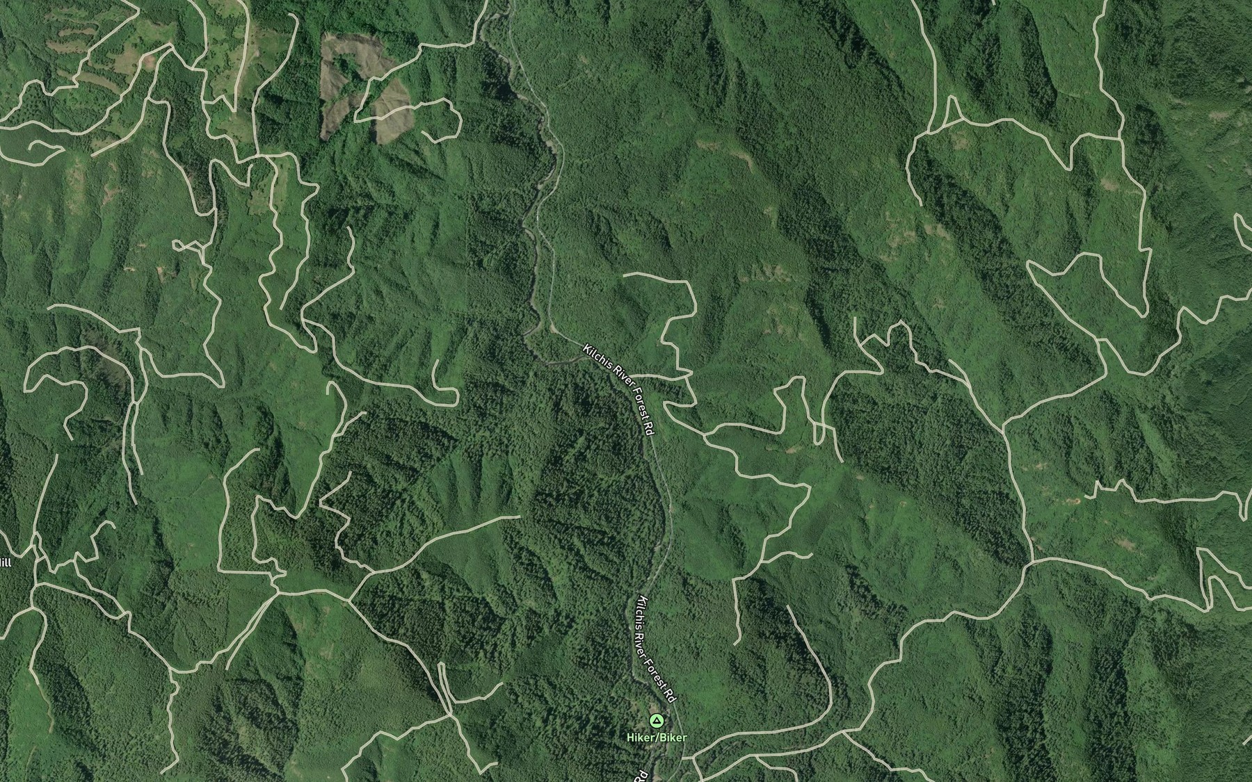 Satellite map of the Spruce Creek