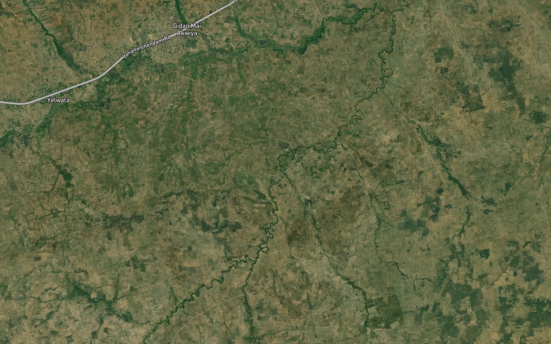Satellite map of the River Anyamburu