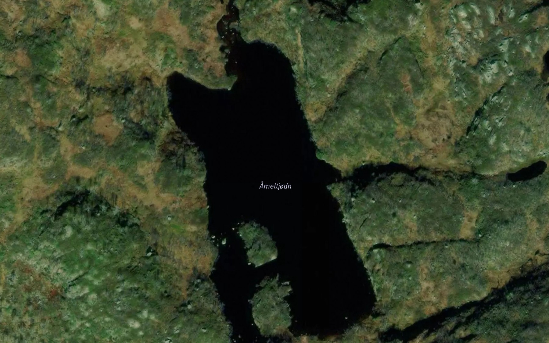 Satellite map of the Ameltjodn