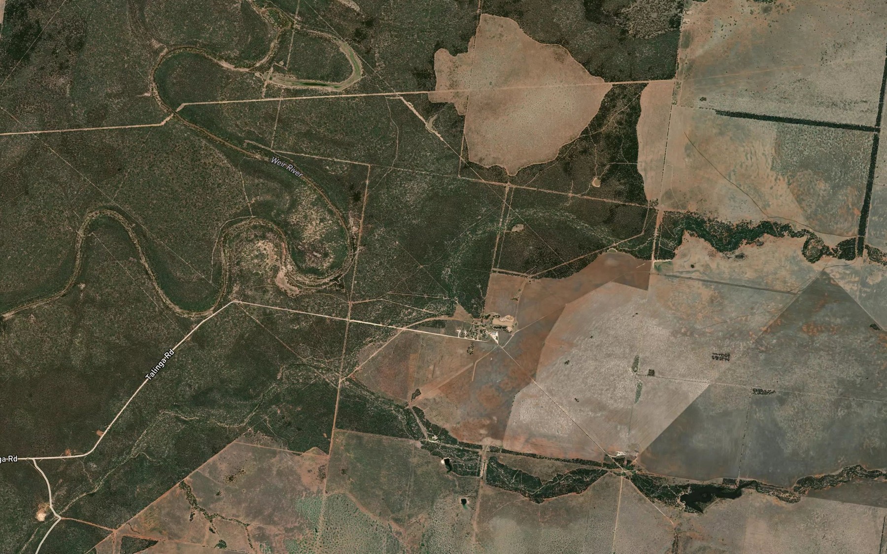 Satellite map of the Boundary Creek