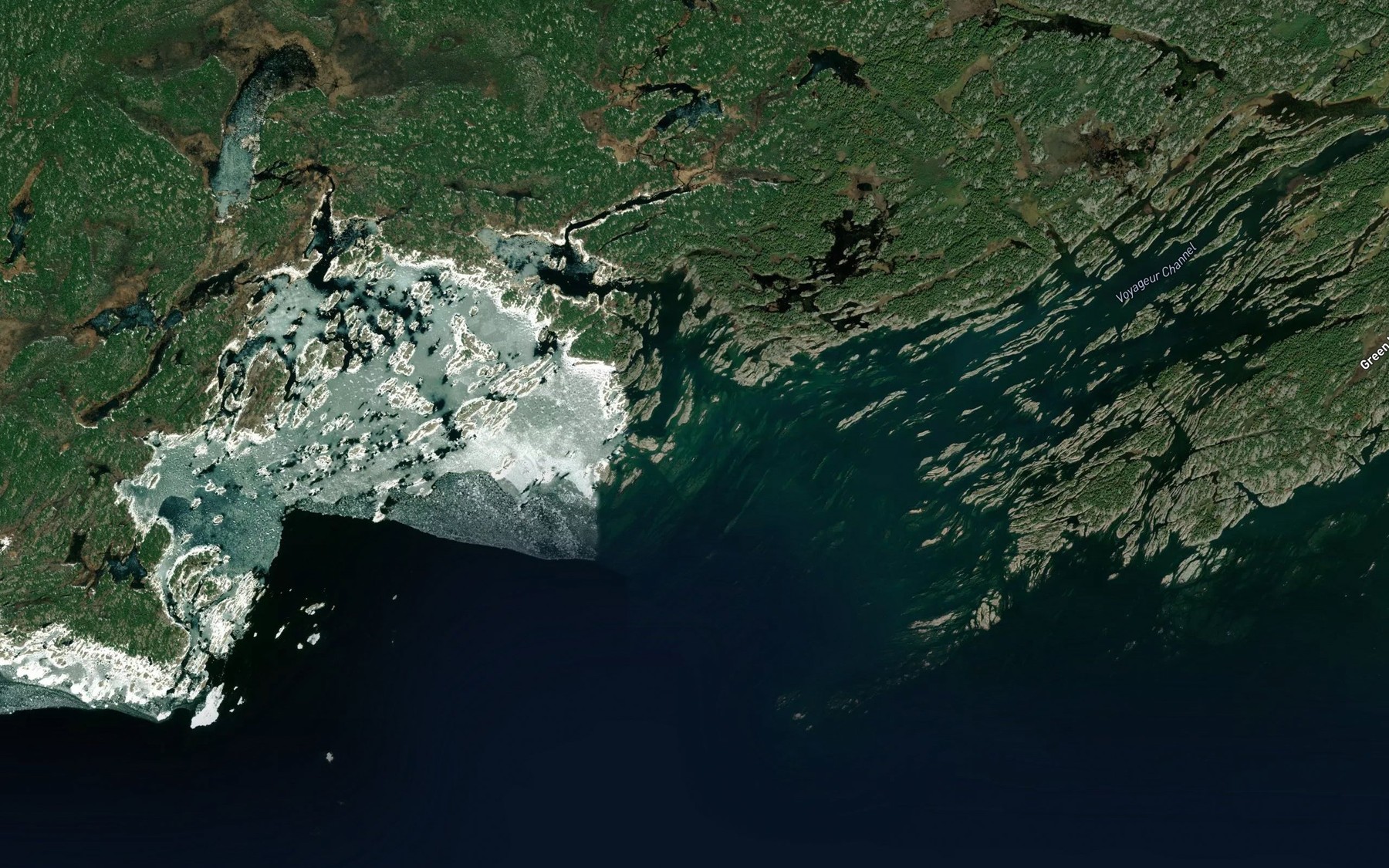Satellite map of the Indian Bight