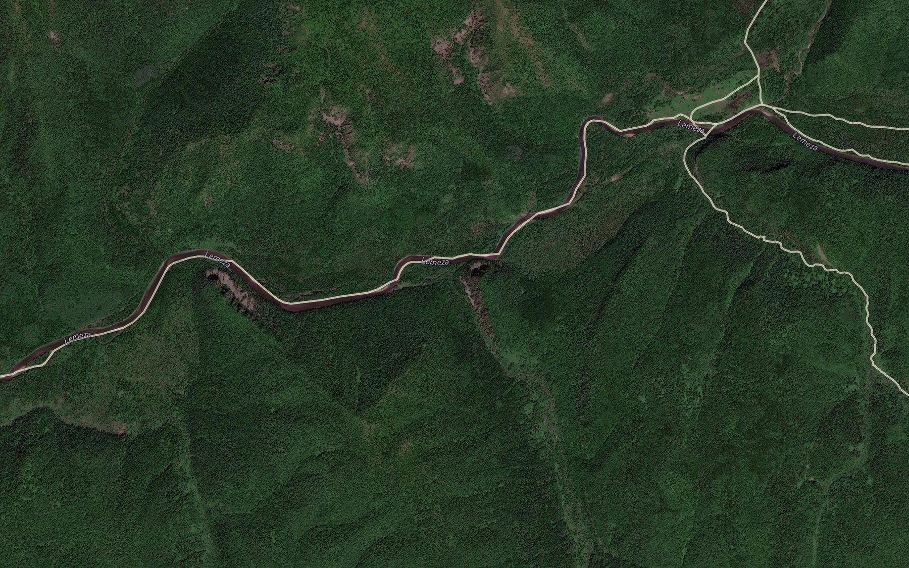 Satellite map of the Il'gu