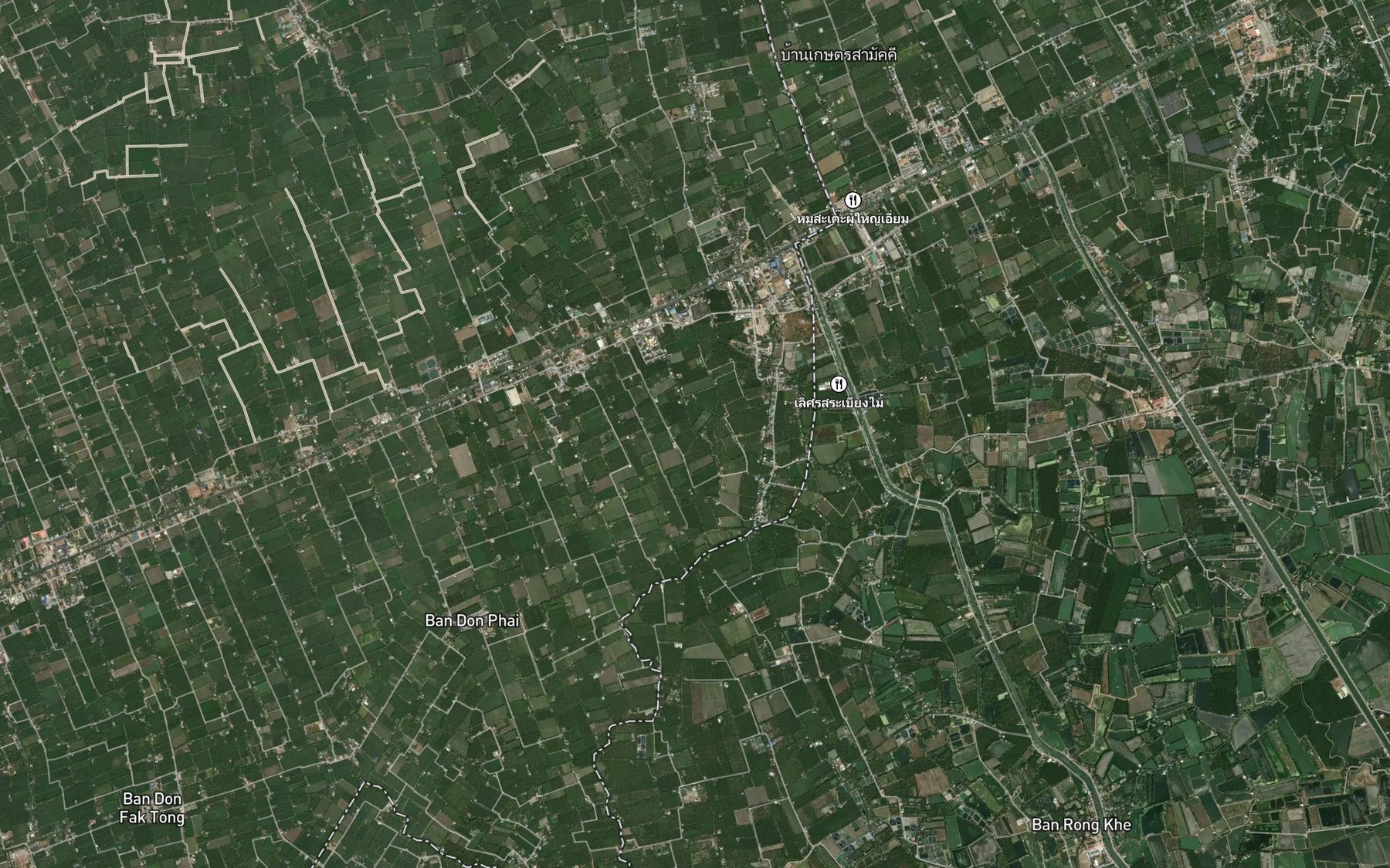 Satellite map of the Khlong Charoen Sap