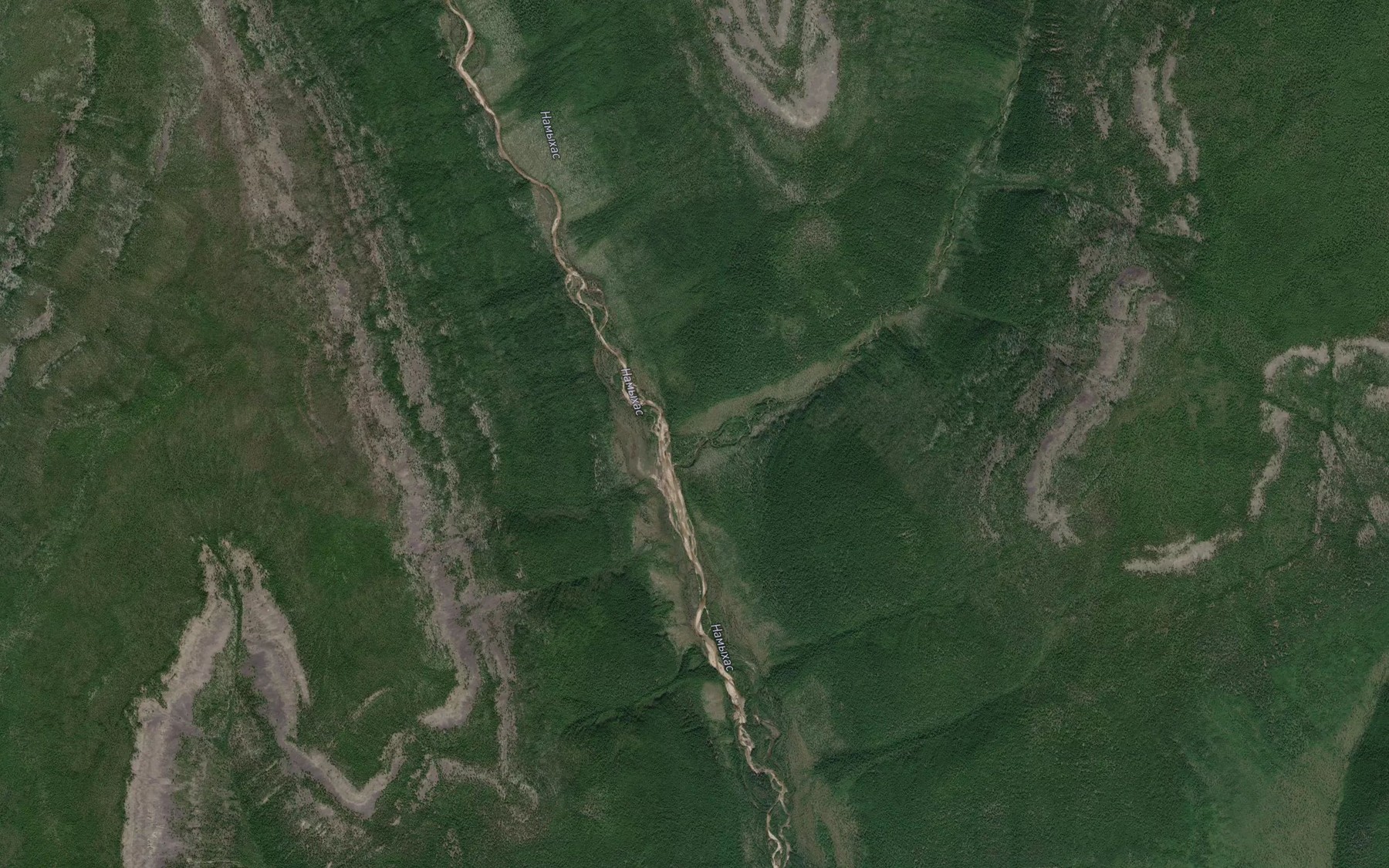 Satellite map of the Kamygan