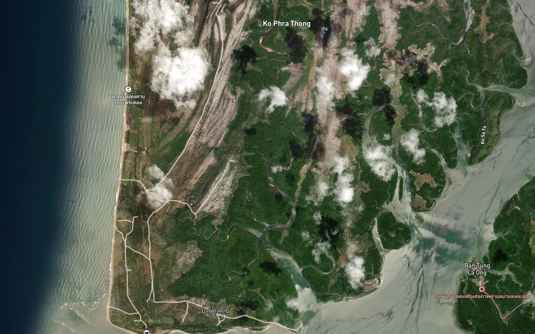 Satellite map of the Khlong Un Nuea Nai