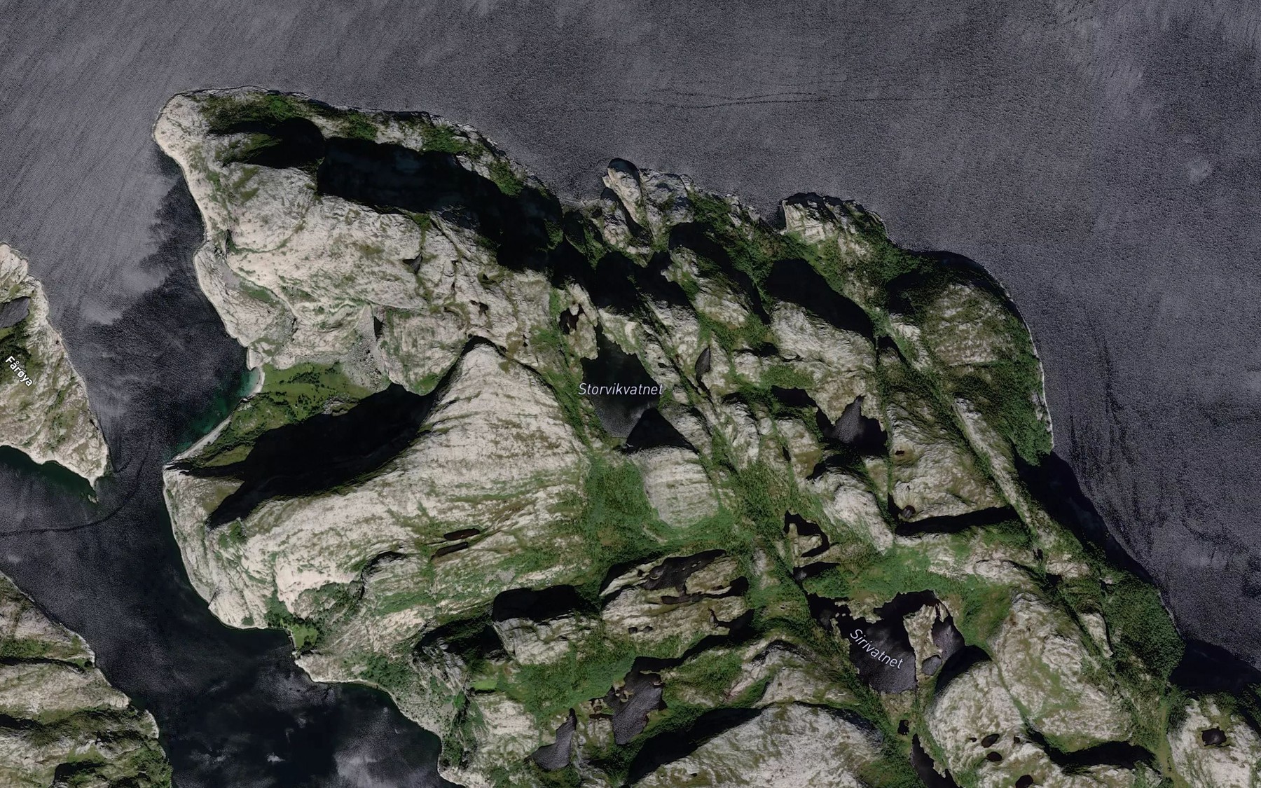 Satellite map of the Storvikvatnet