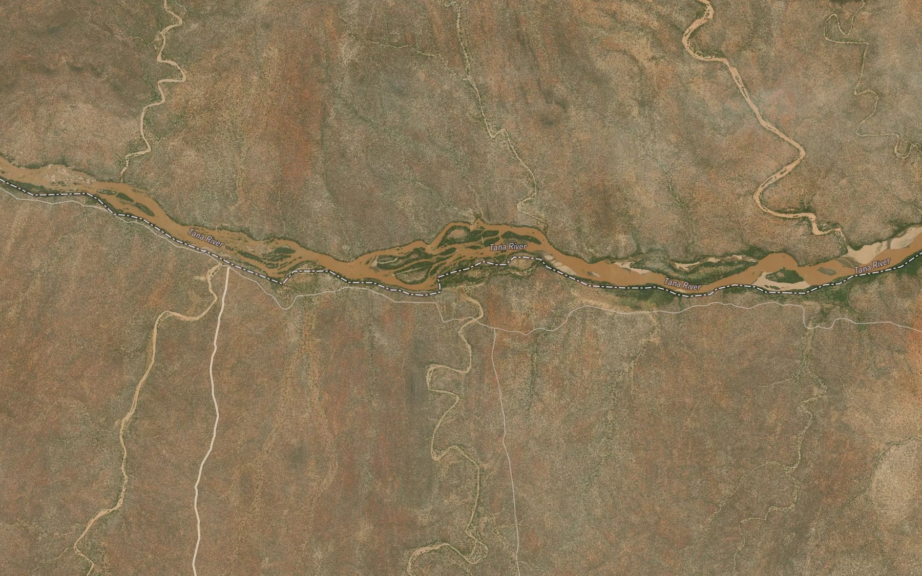 Satellite map of the Kyanyiki