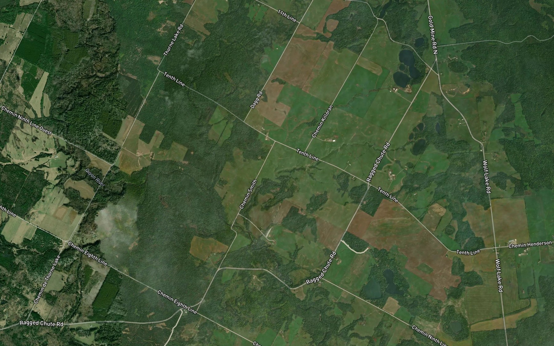 Satellite map of the Ruisseau Factory