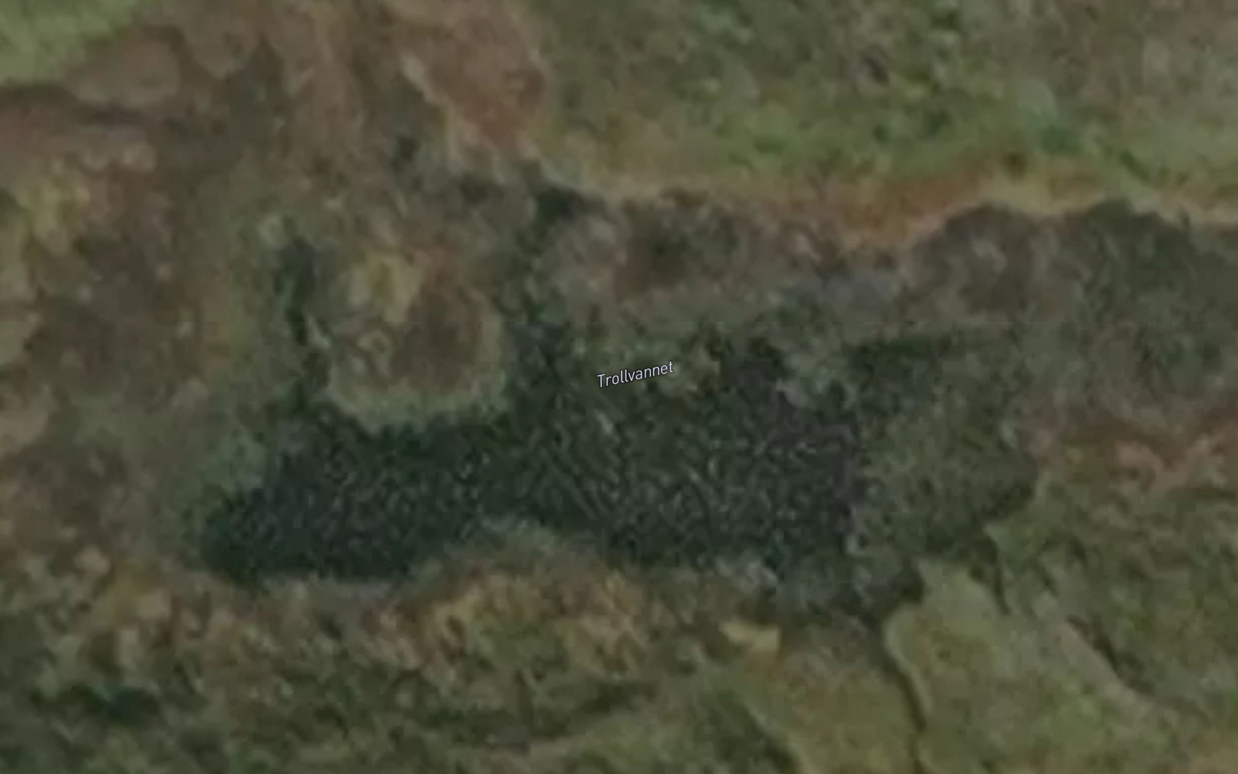 Satellite map of the Trollvannet