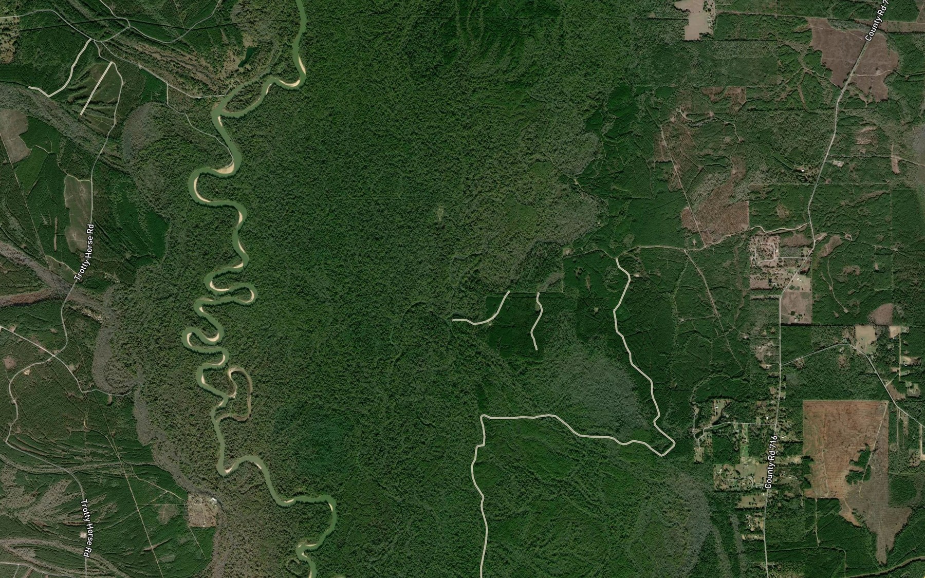 Satellite map of the Clear Lake