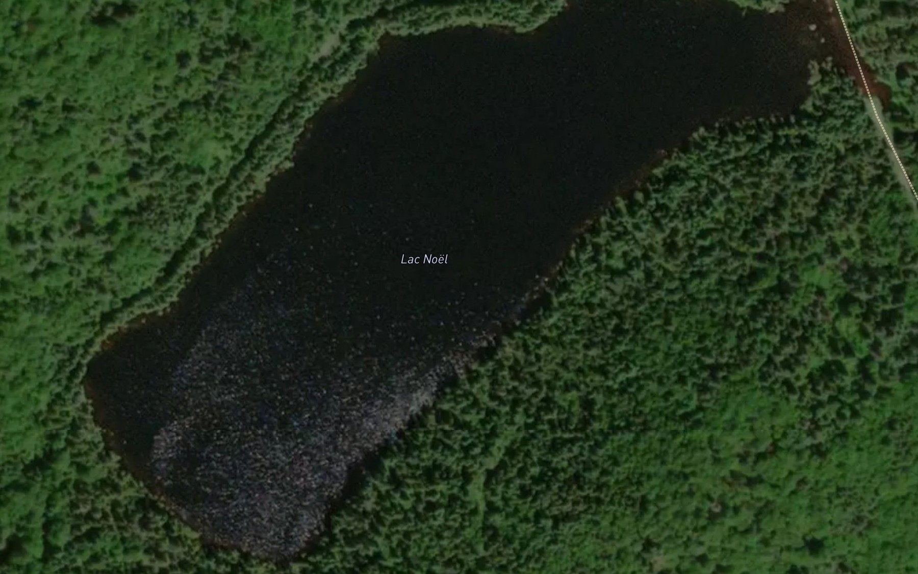 Satellite map of the Lac Noel