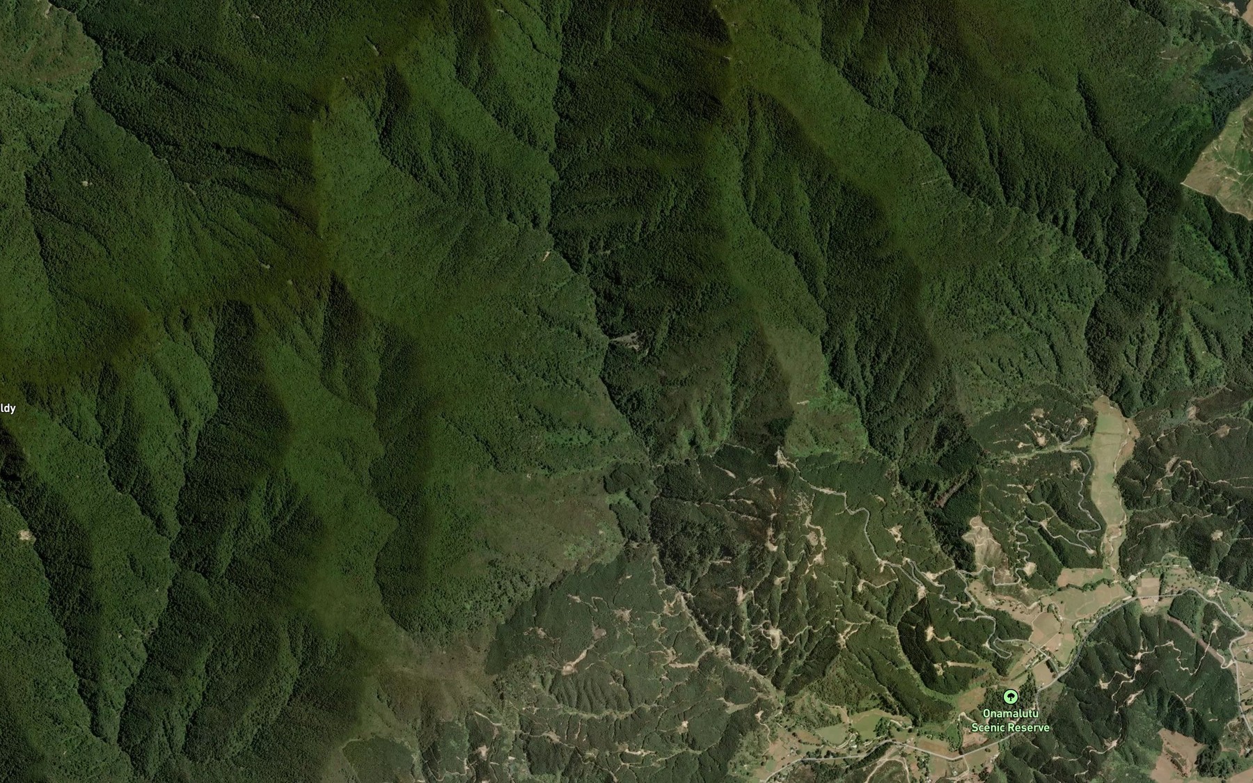 Satellite map of the Onamalutu River