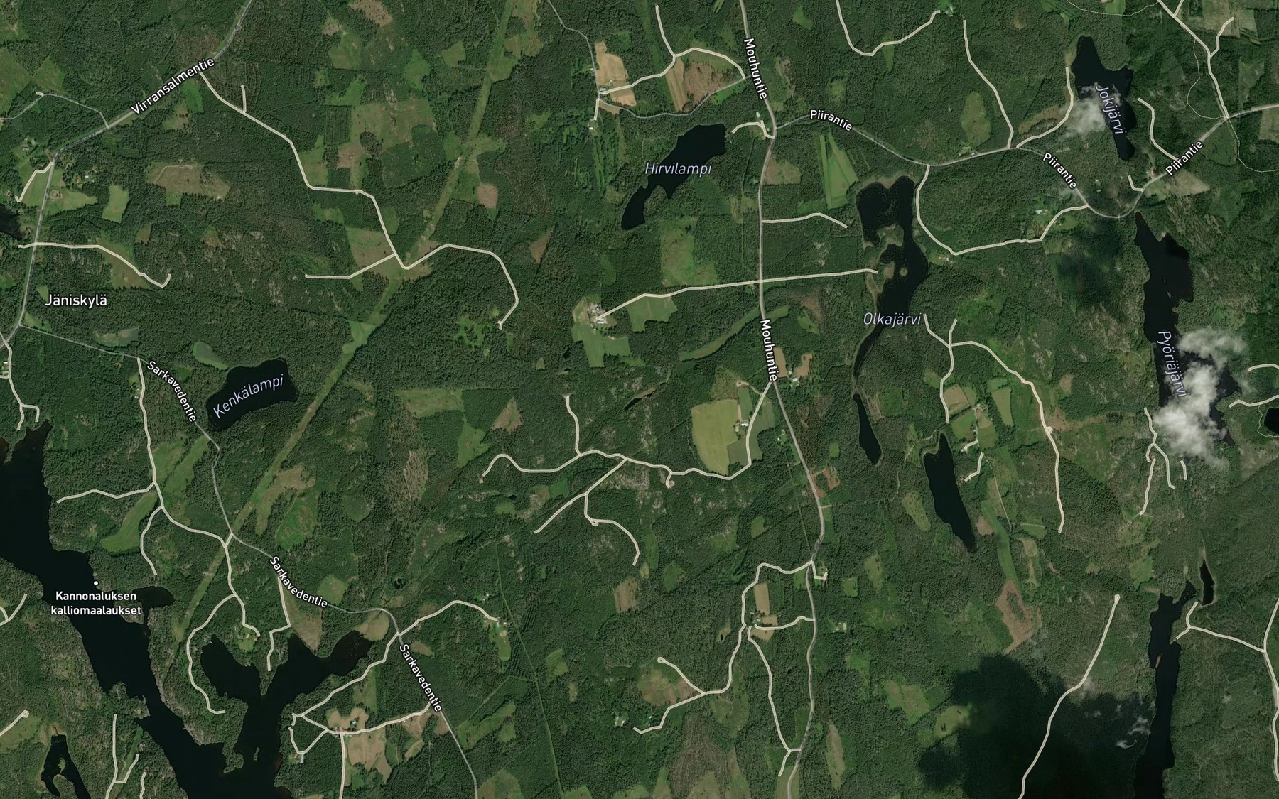 Satellite map of the Raakinlampi