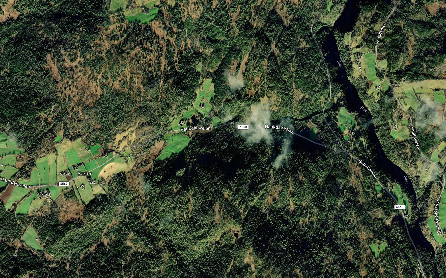 Satellite map of the Lokkjbekken