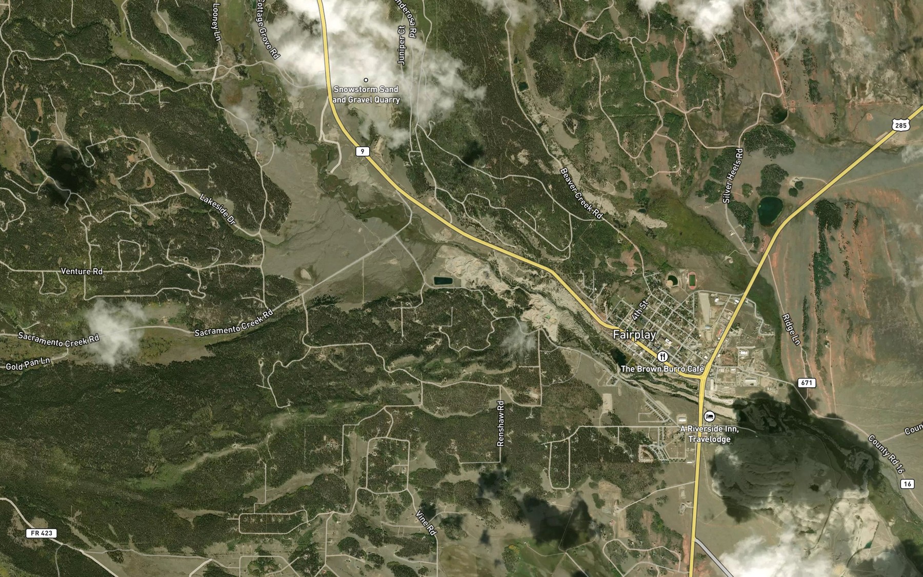 Satellite map of the Westerman Ditch
