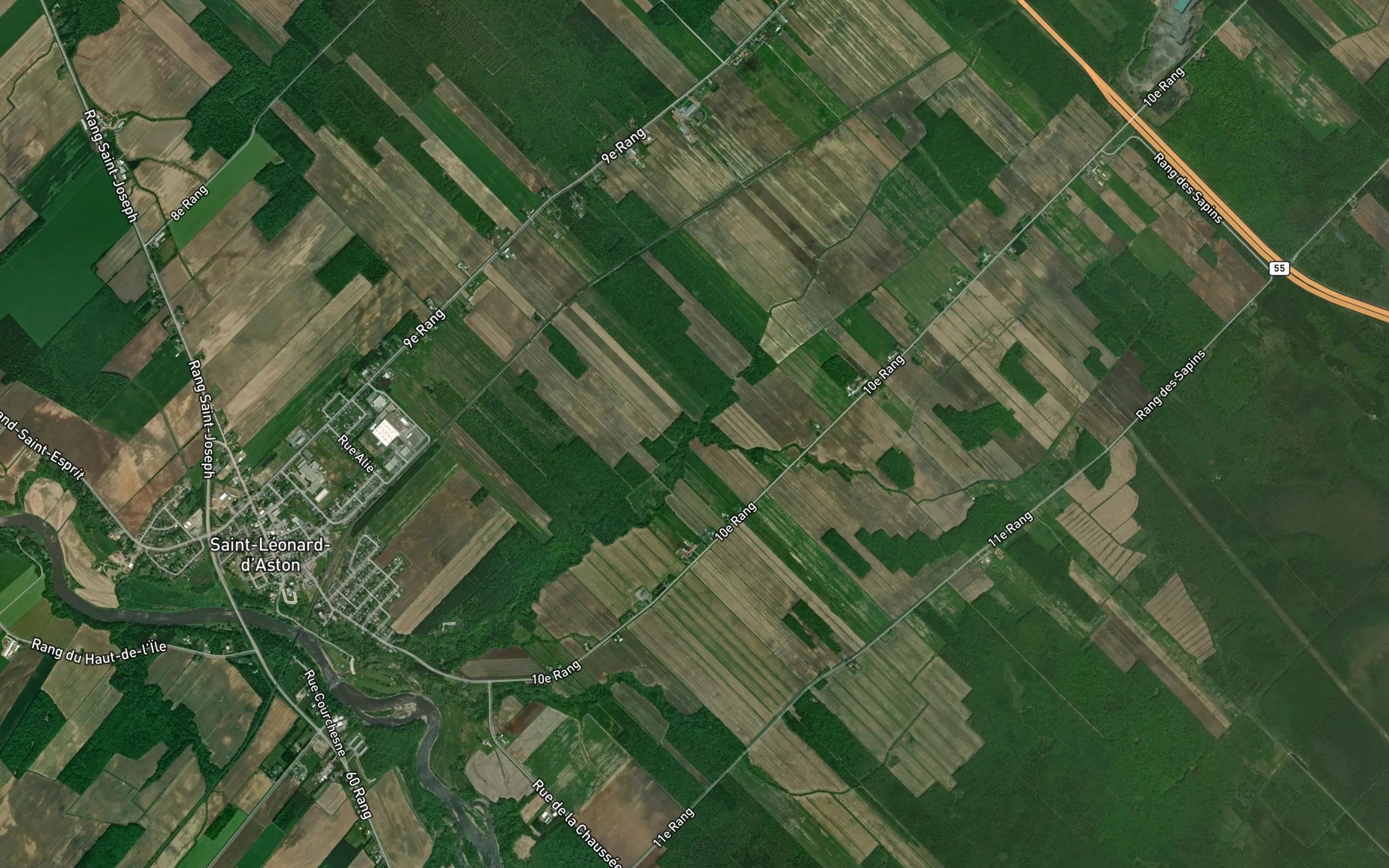 Satellite map of the Branche Chartier