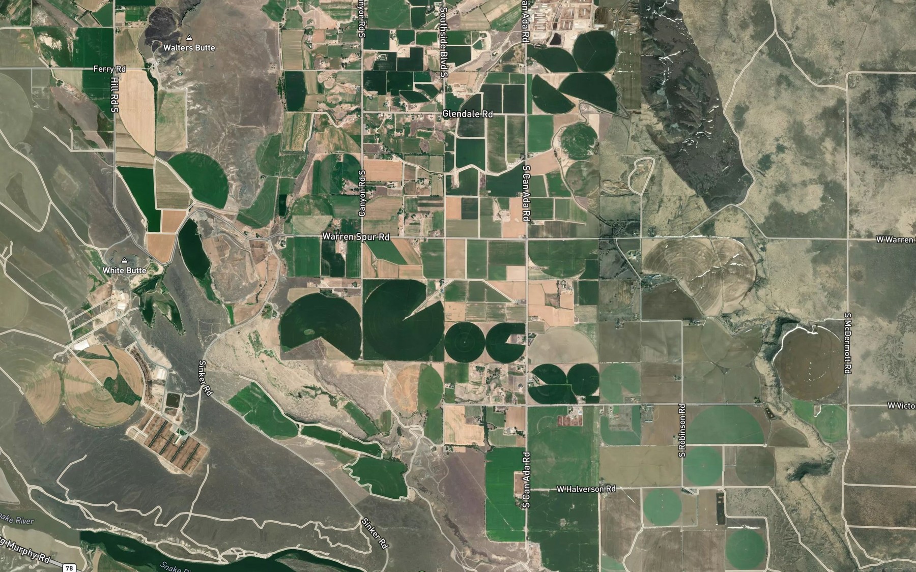 Satellite map of the Summitt Lateral