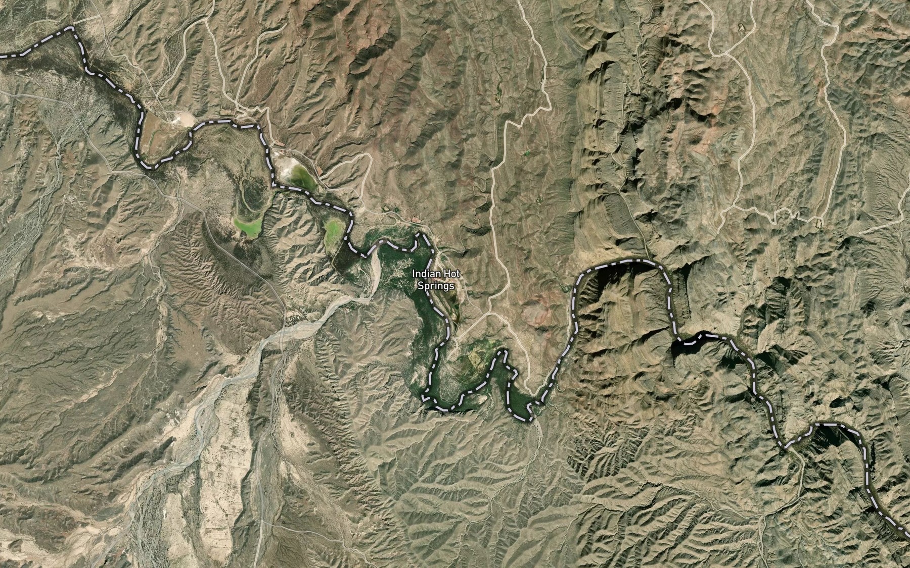 Satellite map of the Nativa Spring