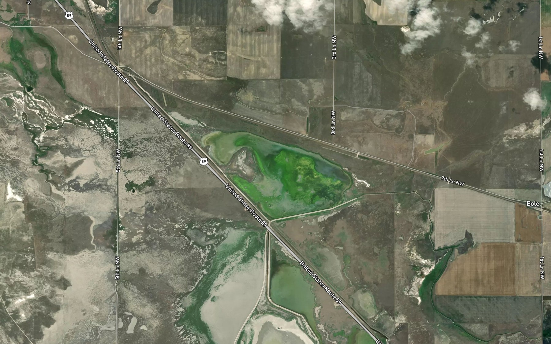 Satellite map of the Pond Number One