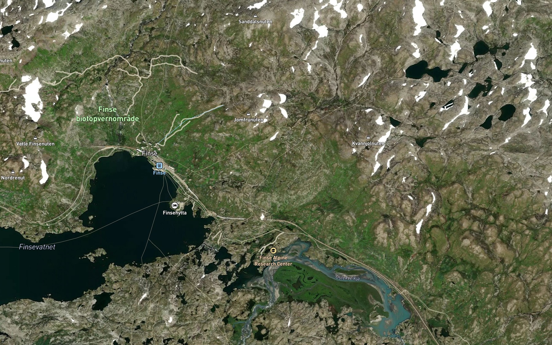 Satellite map of the Torbjornstolsbekken