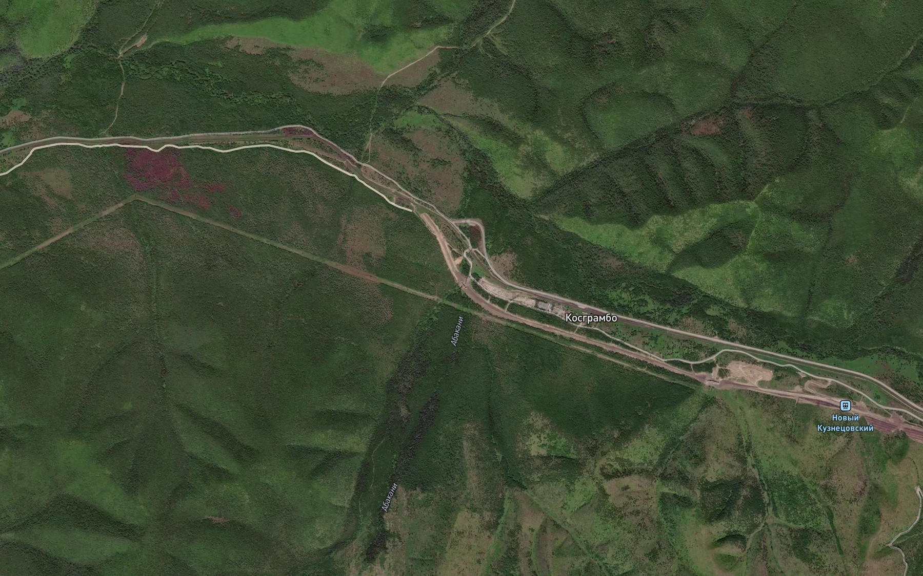 Satellite map of the Grambo