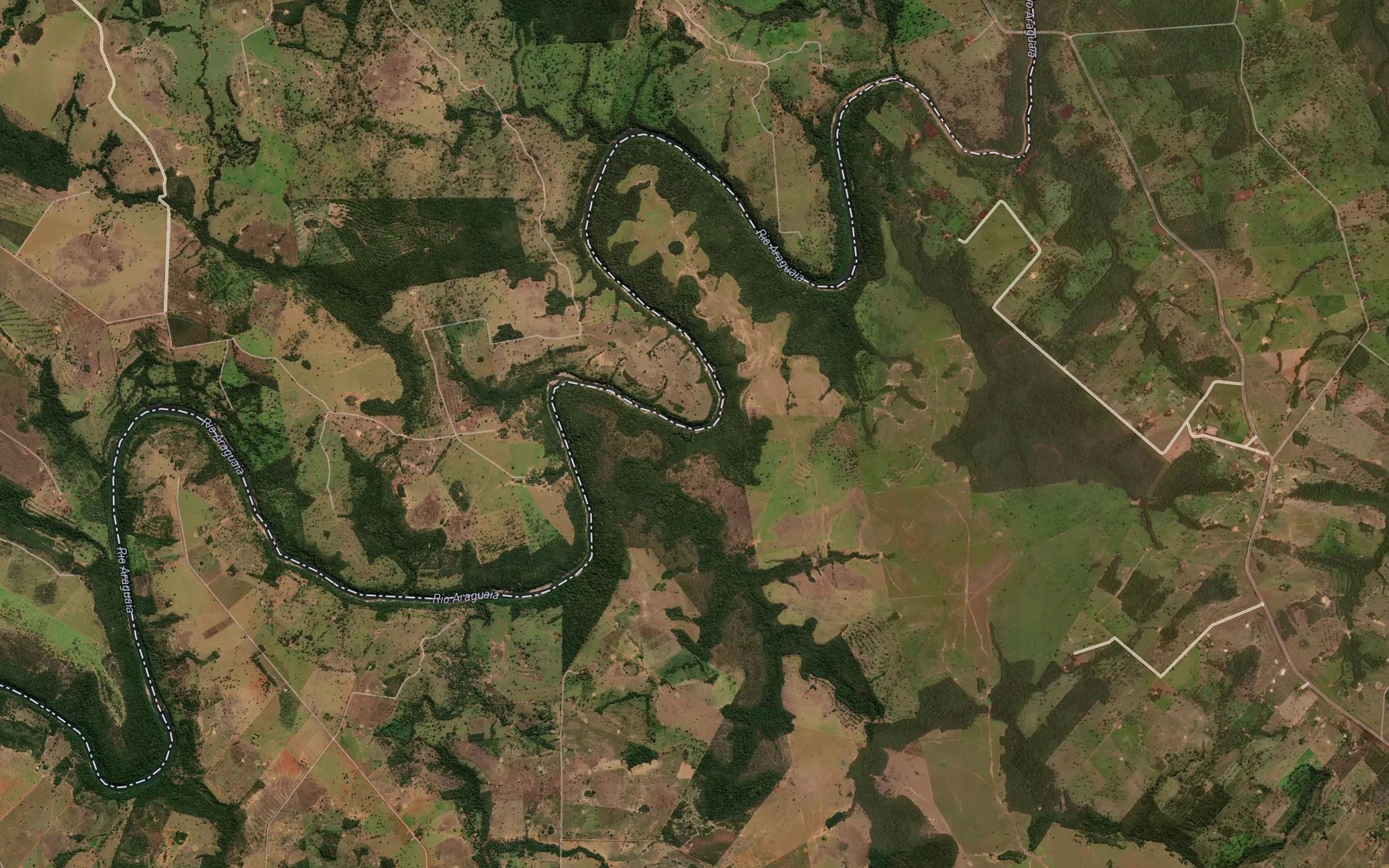 Satellite map of the Corrego da Lebre