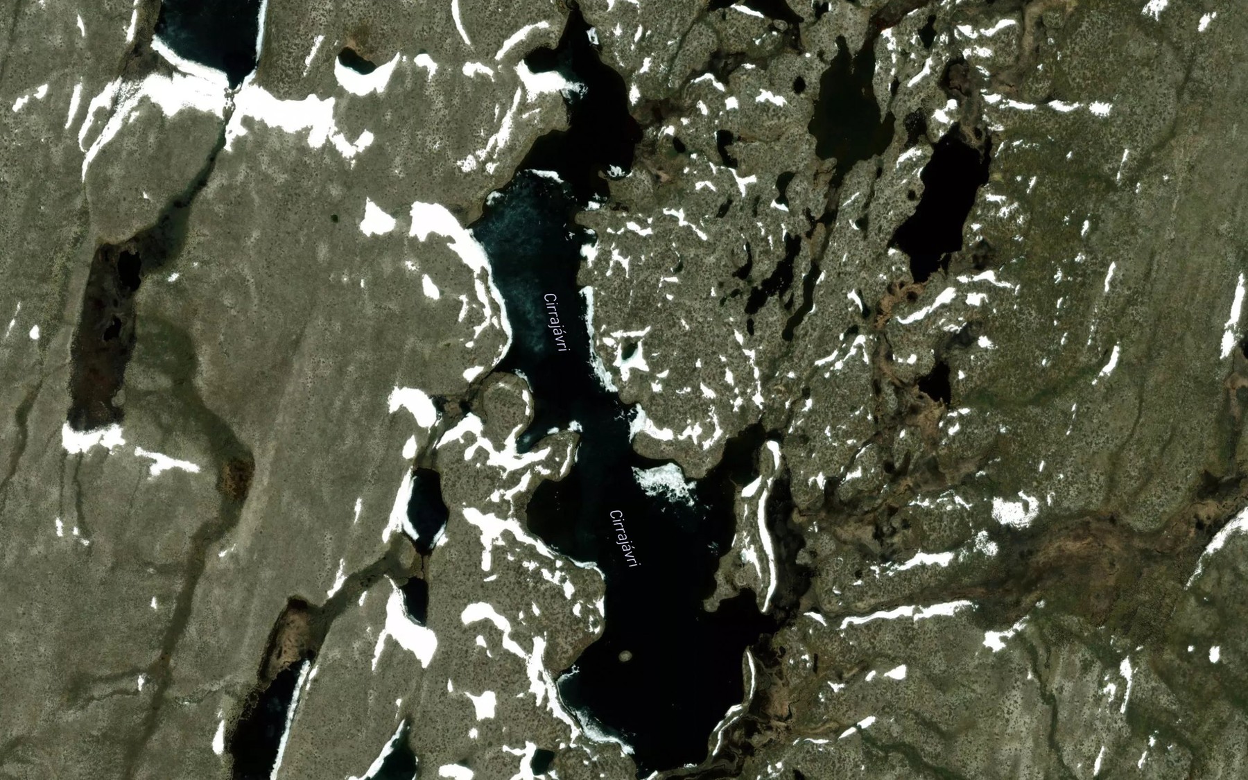 Satellite map of the Cirrajavri
