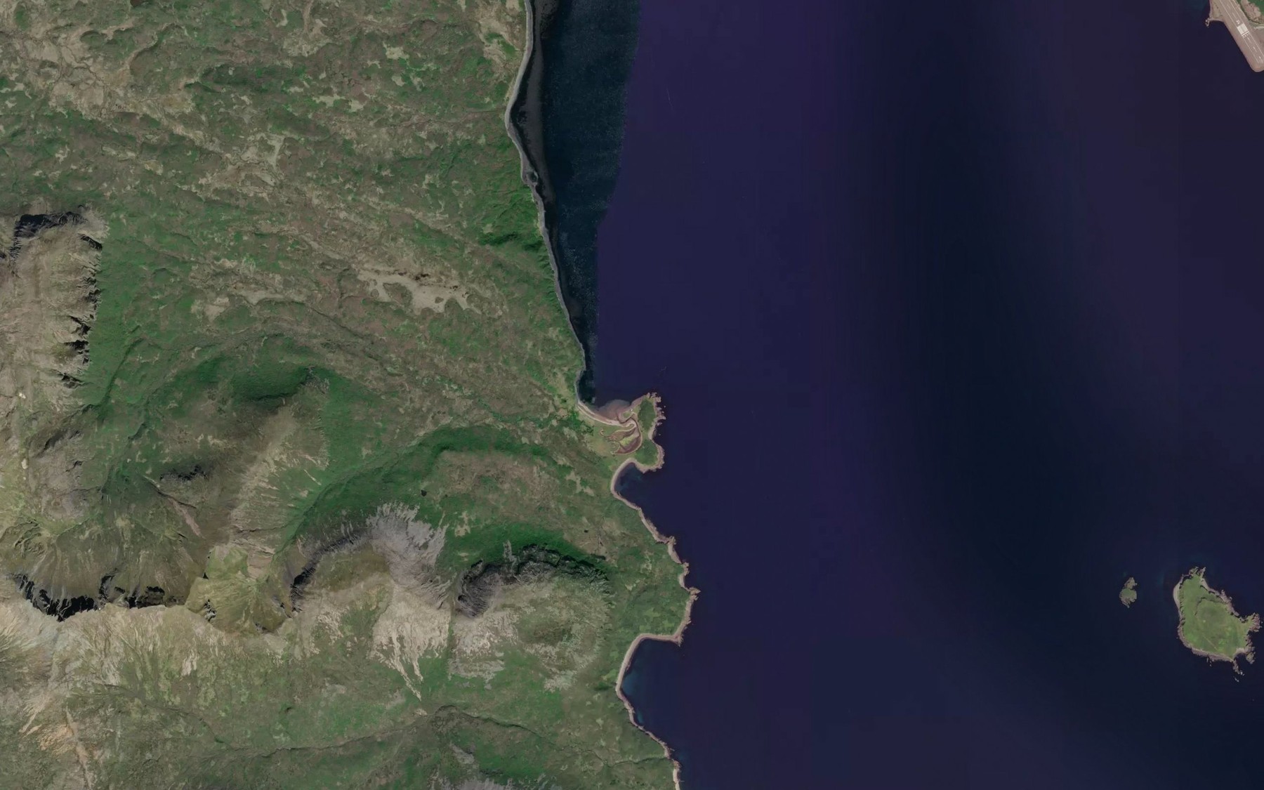 Satellite map of the Ben Green Bight