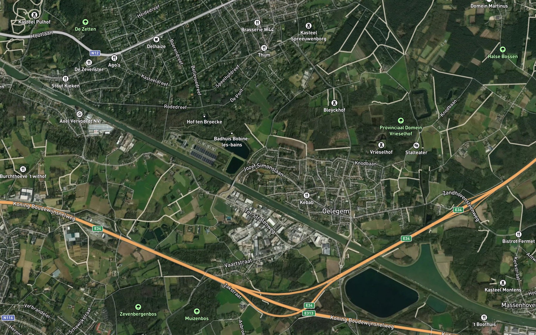 Satellite map of the Grote Marre