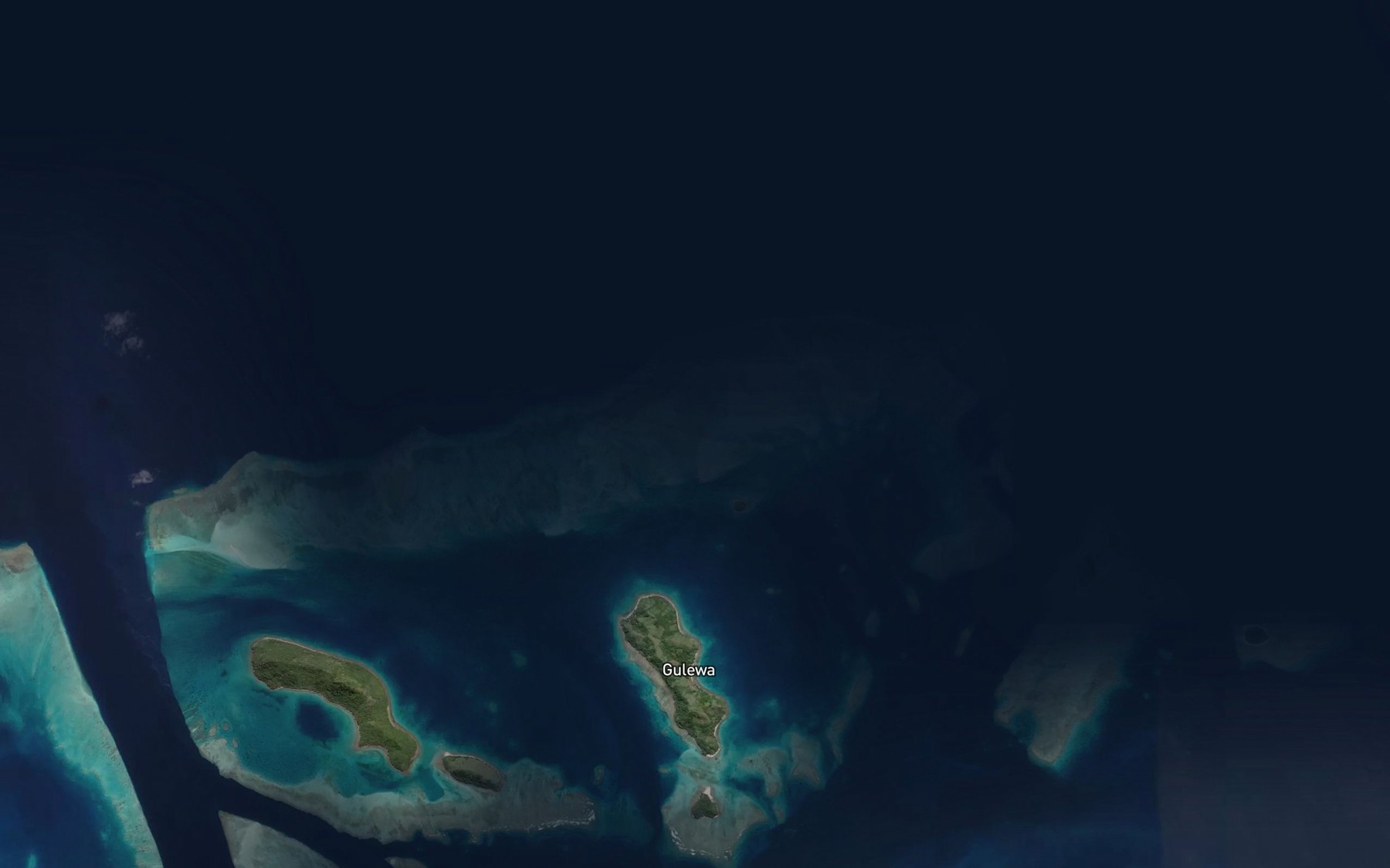 Satellite map of the Aiwa Buna Reef