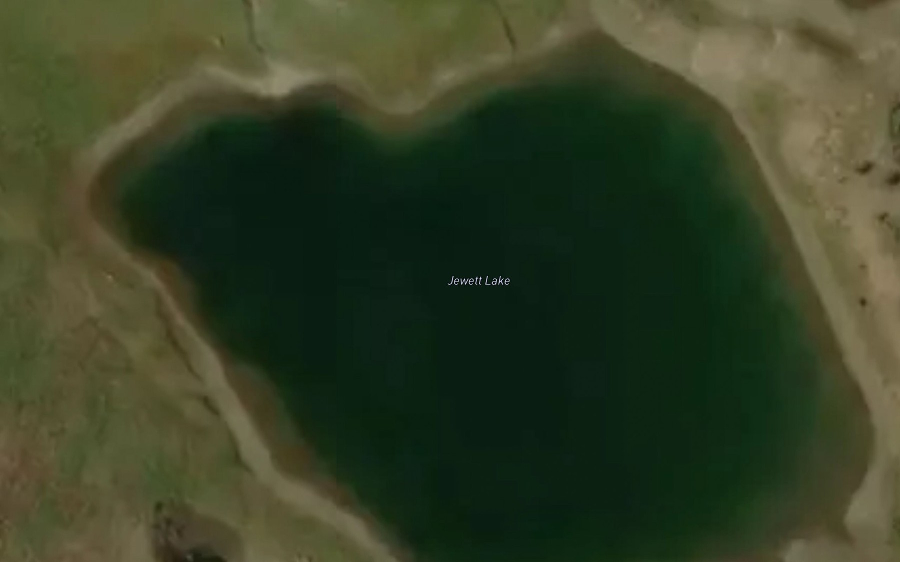 Satellite map of the Jewett Lake