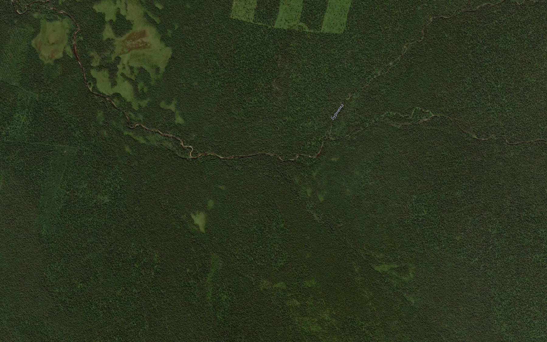 Satellite map of the Yuzhnaya Burnima
