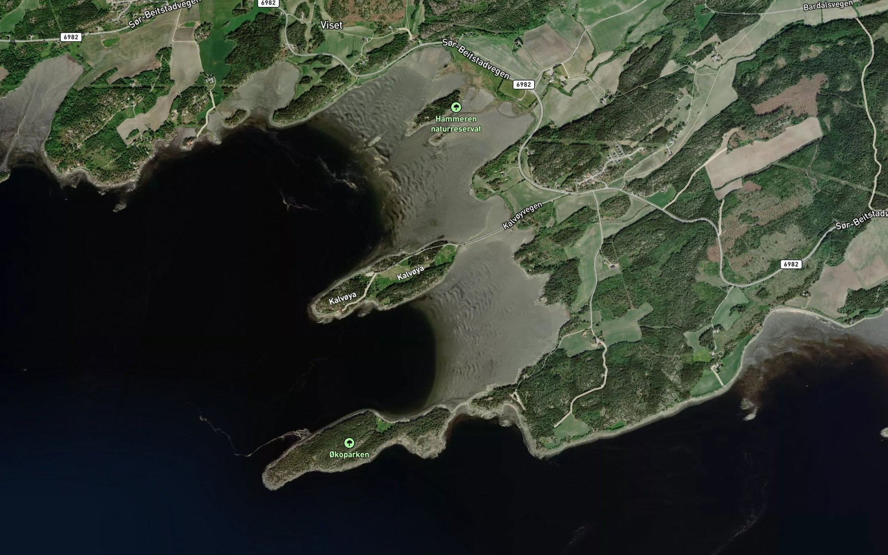Satellite map of the Sorvika