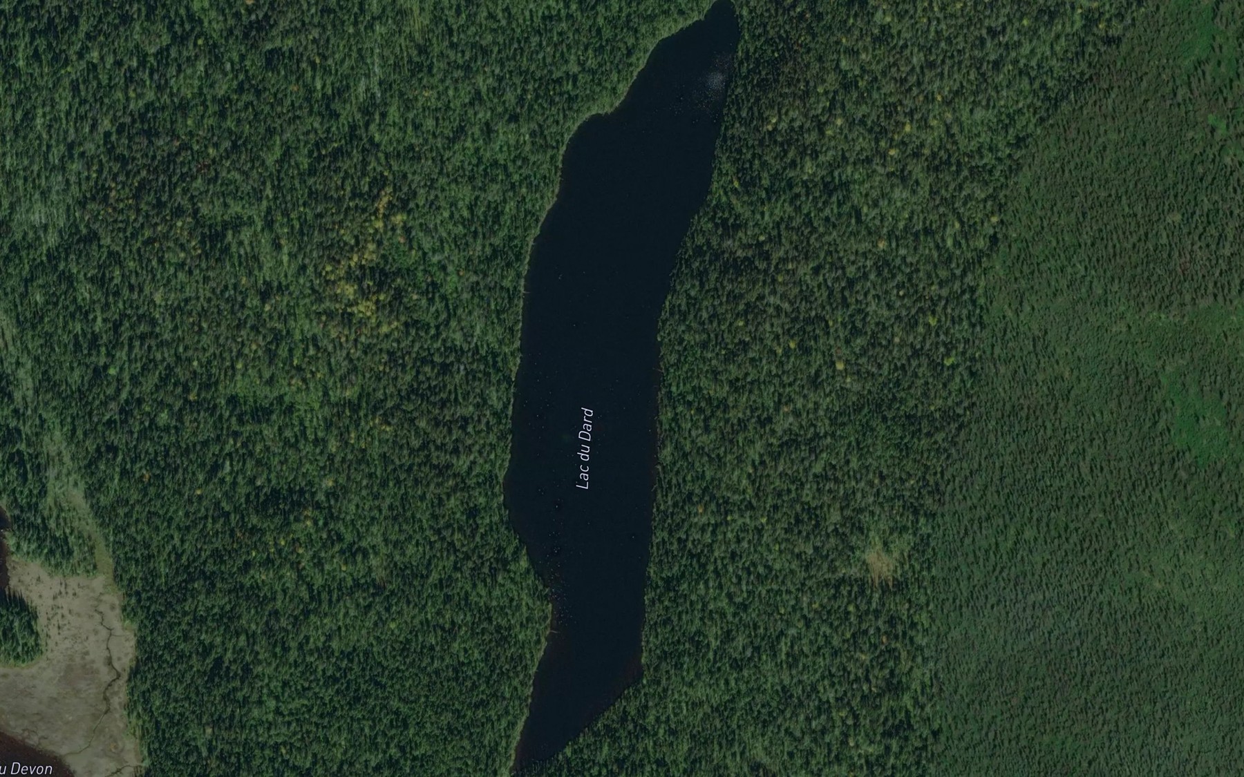 Satellite map of the Lac du Dard