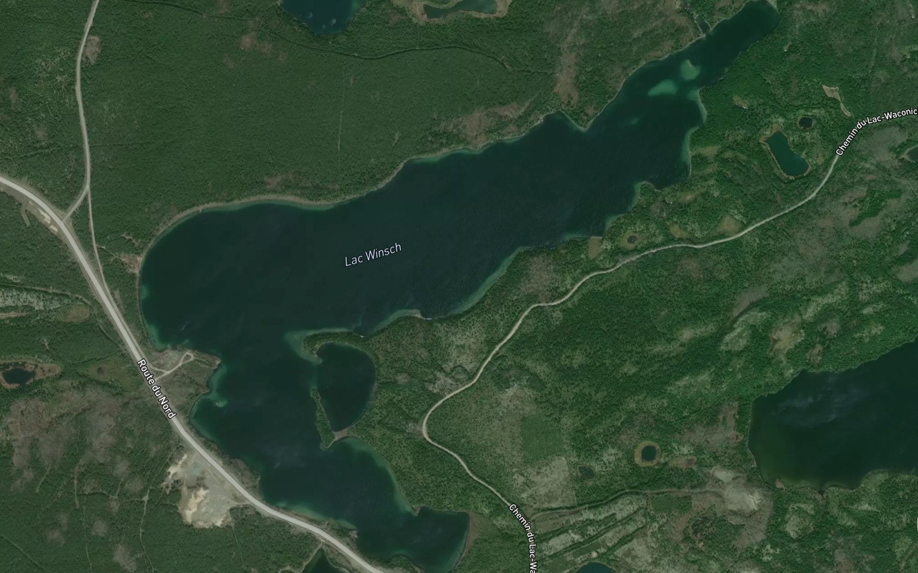Satellite map of the Lac Winsch