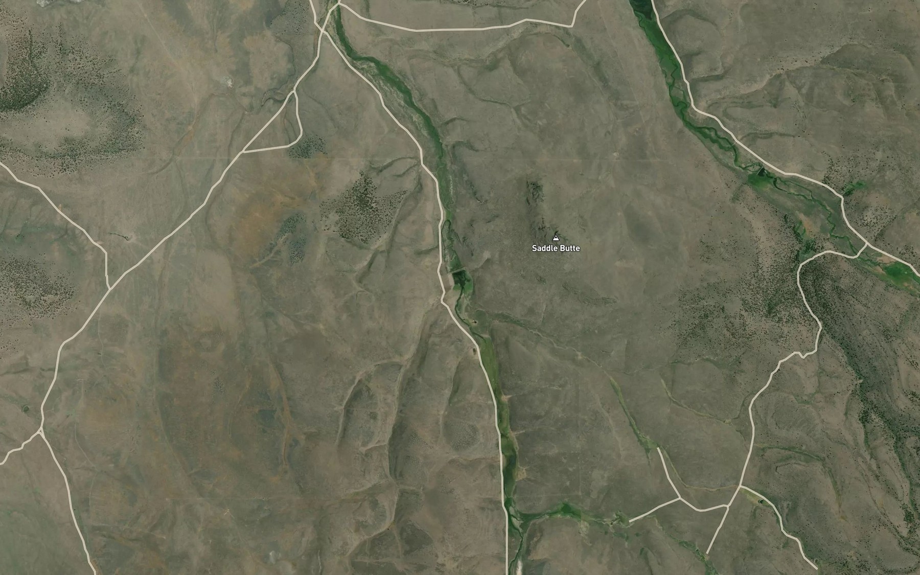 Satellite map of the Freezeout Reservoir