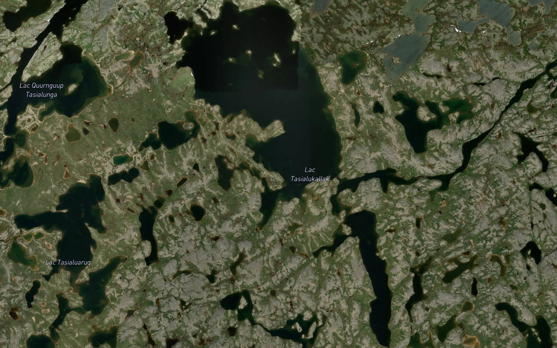 Satellite map of the Lac Tasialukallak