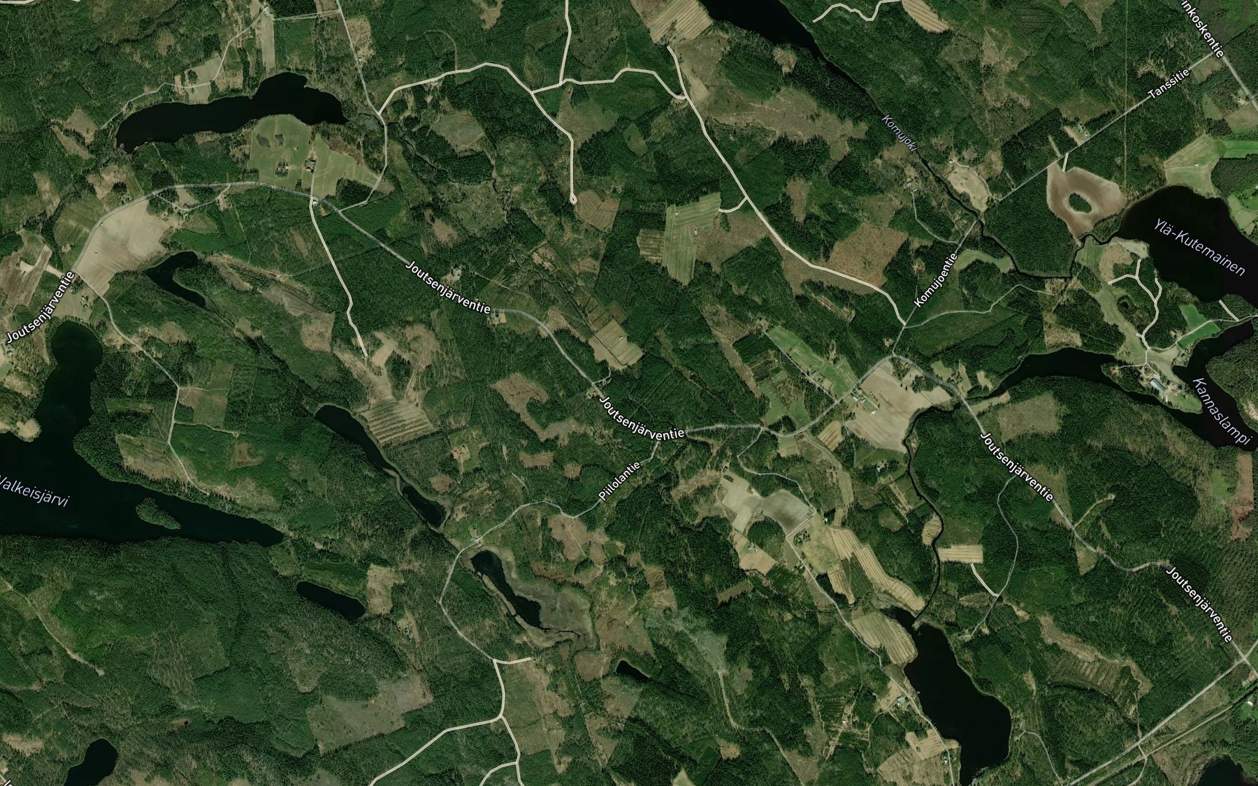 Satellite map of the Vanhanmyllynkoski